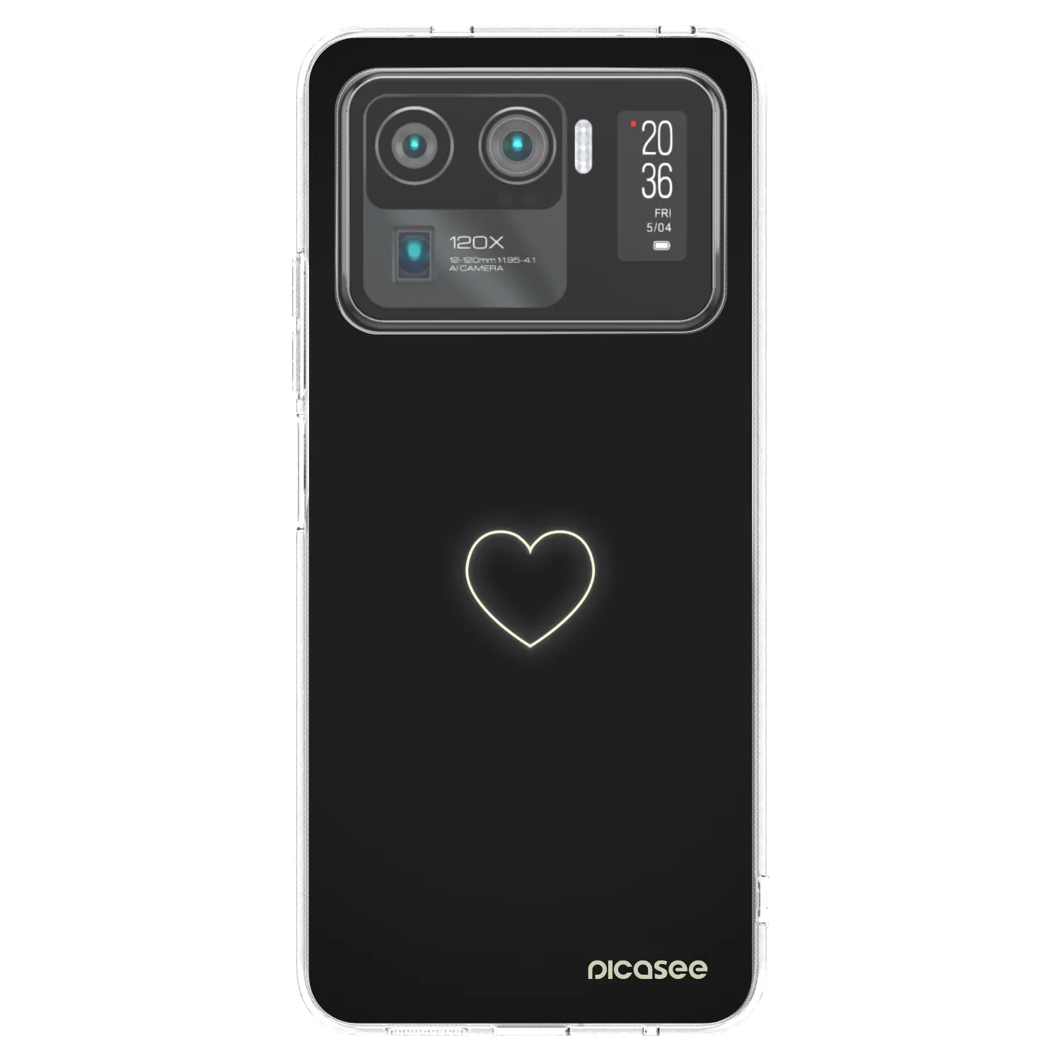 Picasee silikonska prozirna maskica za Xiaomi Mi 11 Ultra - Heart