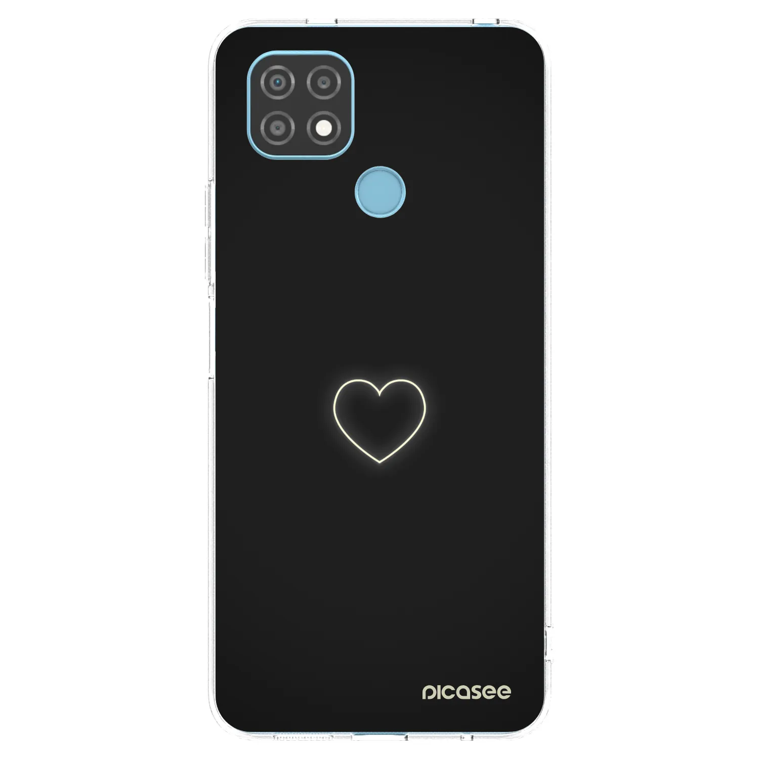 Picasee silikonska prozirna maskica za Realme C21 - Heart