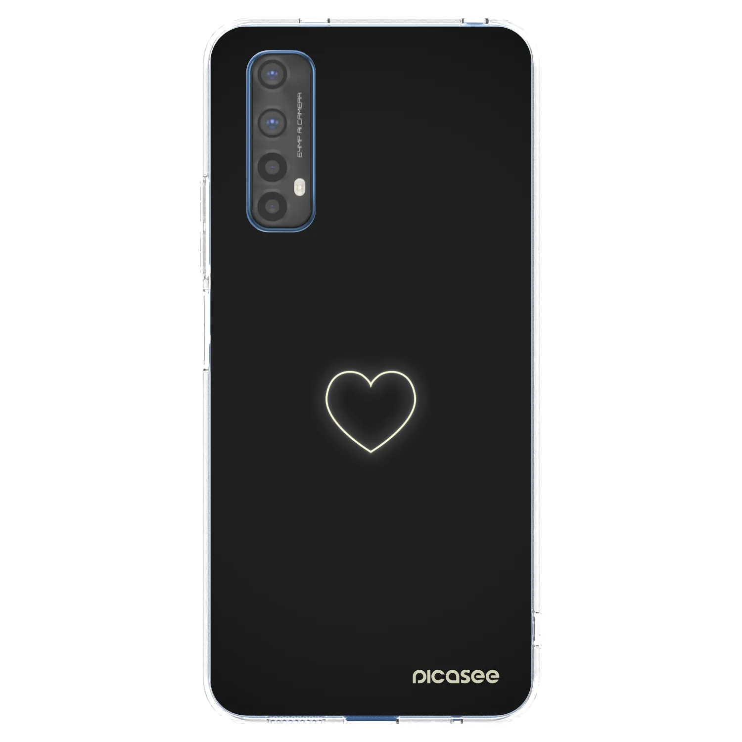 Picasee silikonska prozirna maskica za Realme 7 - Heart