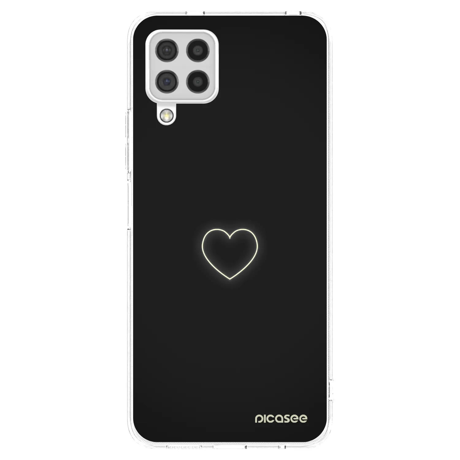 Picasee silikonska prozirna maskica za Samsung Galaxy A22 A225F 4G - Heart