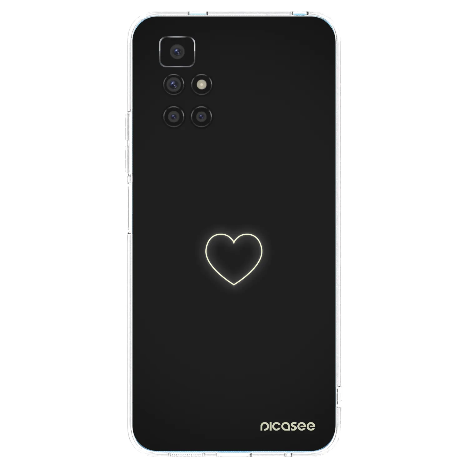 Picasee silikonska prozirna maskica za Xiaomi Redmi 10 - Heart