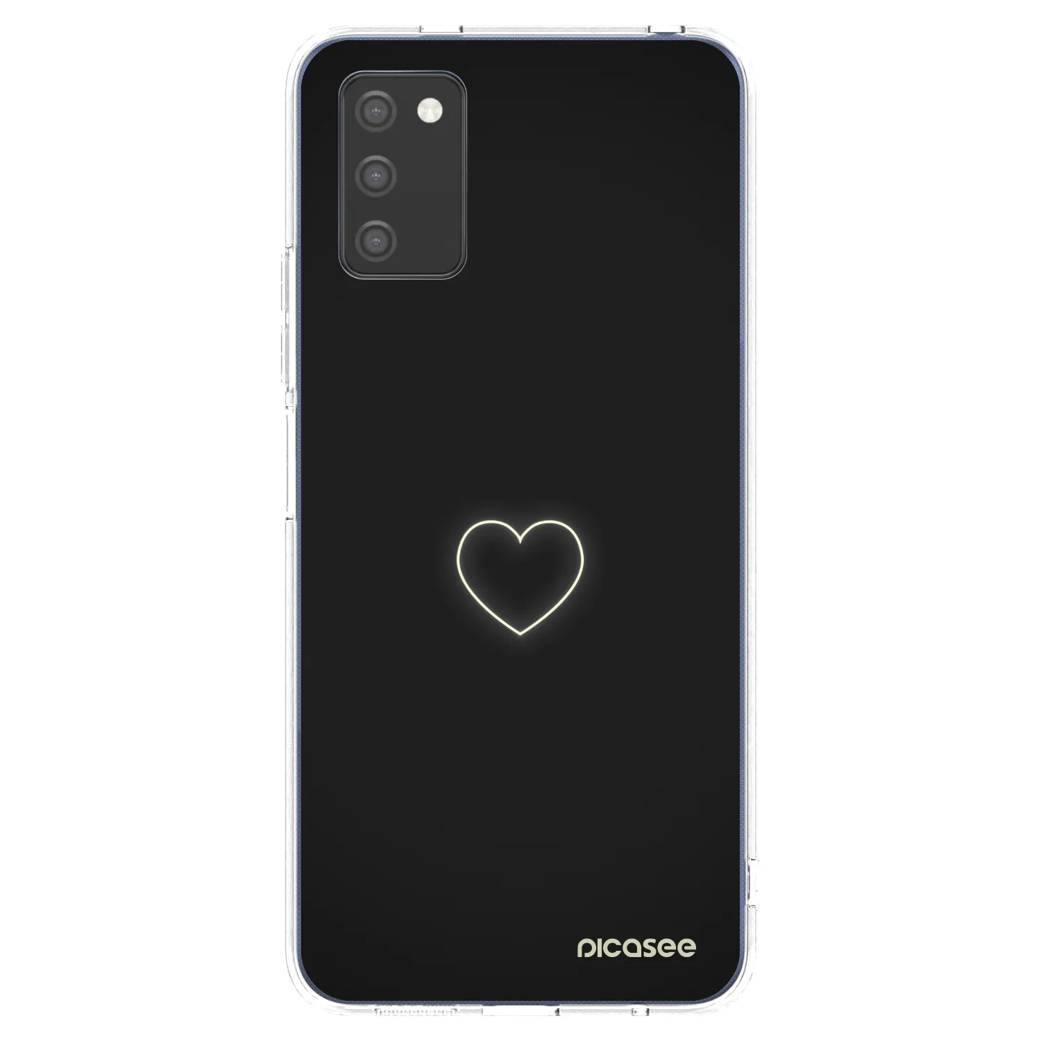 Picasee silikonska prozirna maskica za Samsung Galaxy A03s A037G - Heart