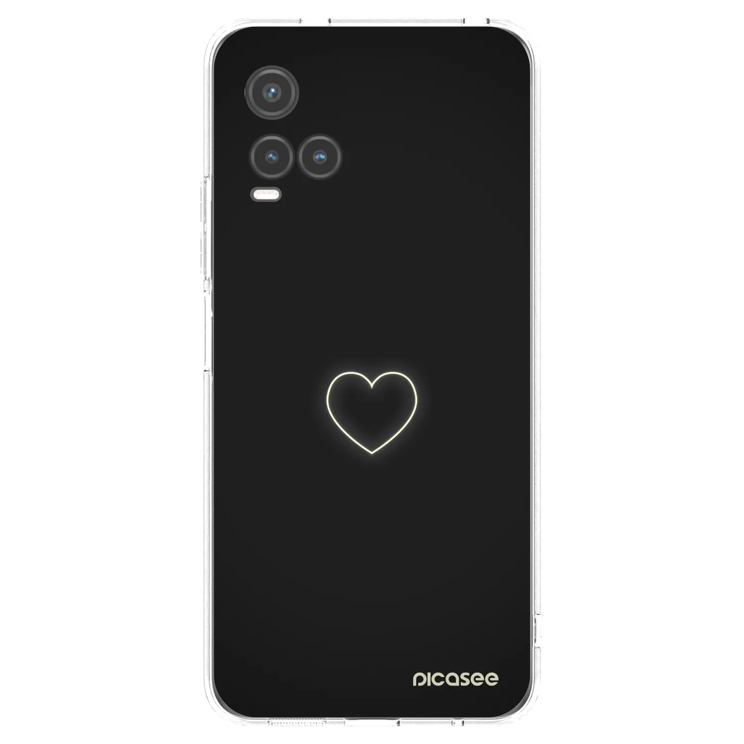 Picasee silikonska prozirna maskica za Vivo Y33s - Heart