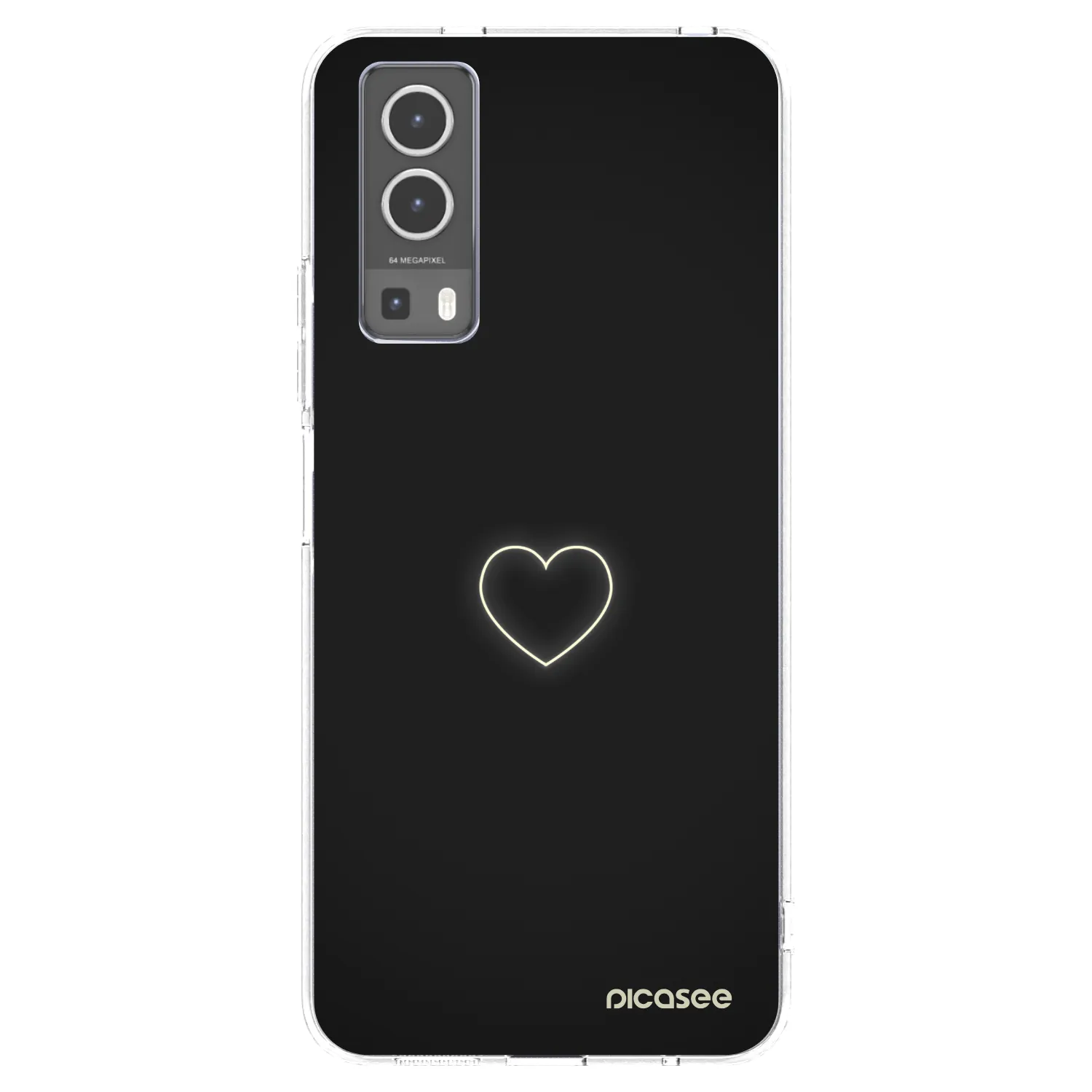 Picasee silikonska prozirna maskica za Vivo Y72 5G - Heart