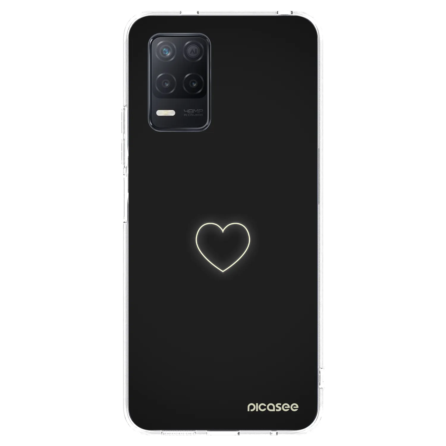 Picasee silikonska prozirna maskica za Realme 8 5G - Heart