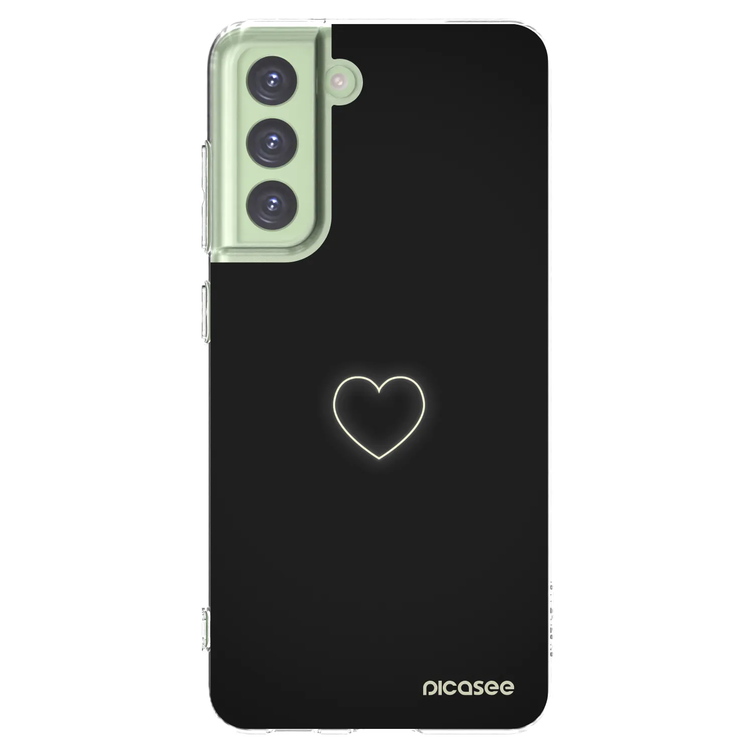 Picasee silikonska prozirna maskica za Samsung Galaxy S21 FE 5G - Heart