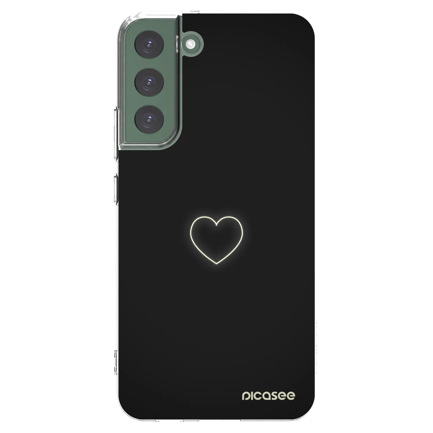 Picasee silikonska prozirna maskica za Samsung Galaxy S22+ 5G - Heart
