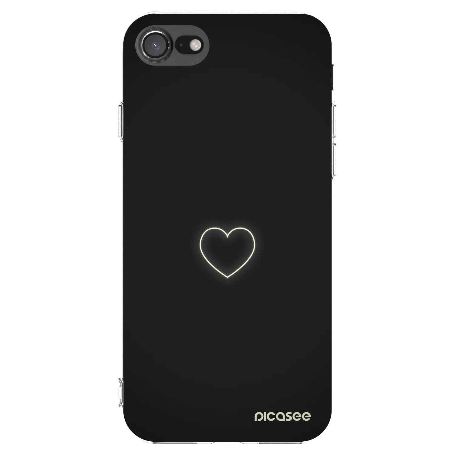 Picasee silikonska prozirna maskica za Apple iPhone SE 2022 - Heart