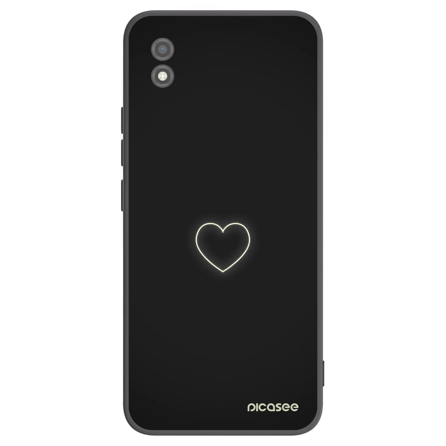 Picasee crna silikonska maskica za Realme C11 (2021) - Heart