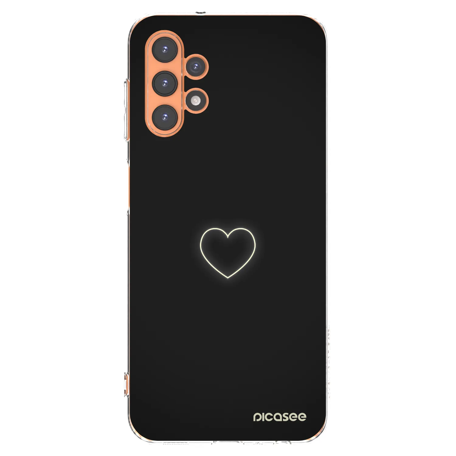 Picasee silikonska prozirna maskica za Samsung Galaxy A13 4G A135 - Heart