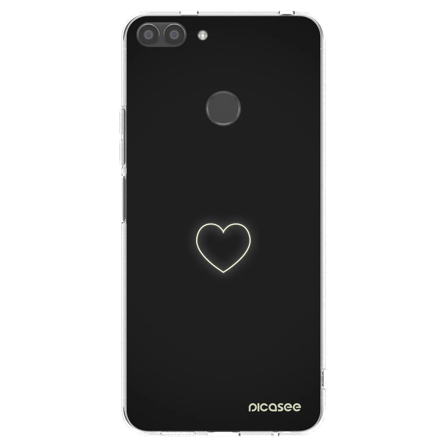 Picasee silikonska prozirna maskica za Huawei P Smart - Heart