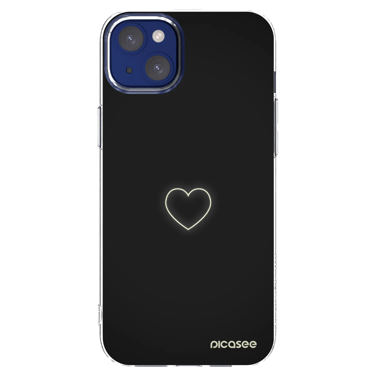 Picasee silikonska prozirna maskica za Apple iPhone 14 Plus - Heart