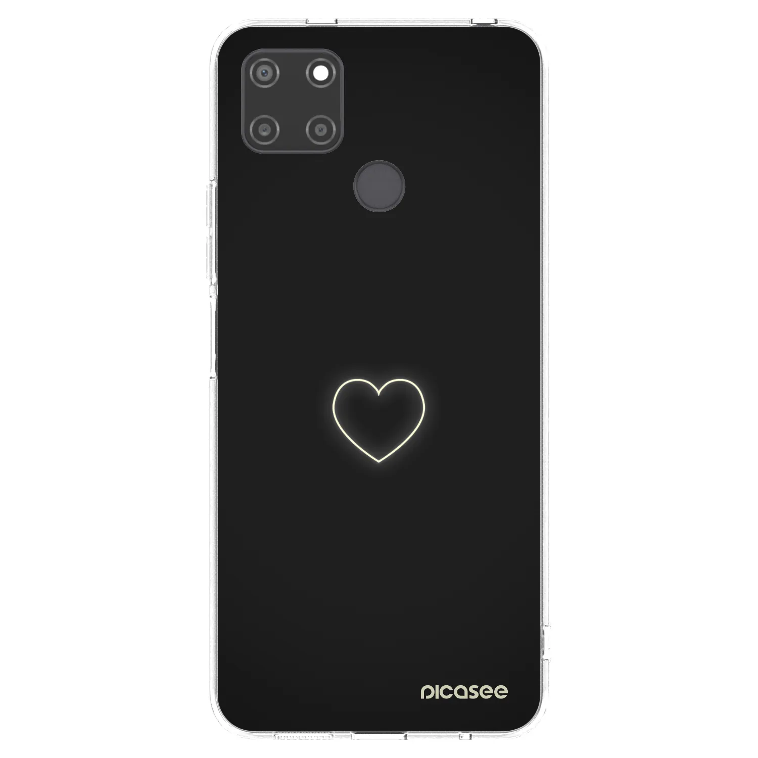 Picasee silikonska prozirna maskica za Realme C21Y - Heart