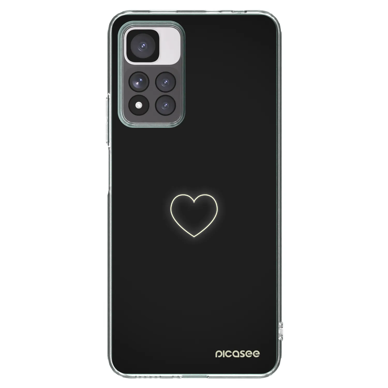 Picasee silikonska prozirna maskica za Xiaomi Redmi Note 11 Pro+ 5G - Heart