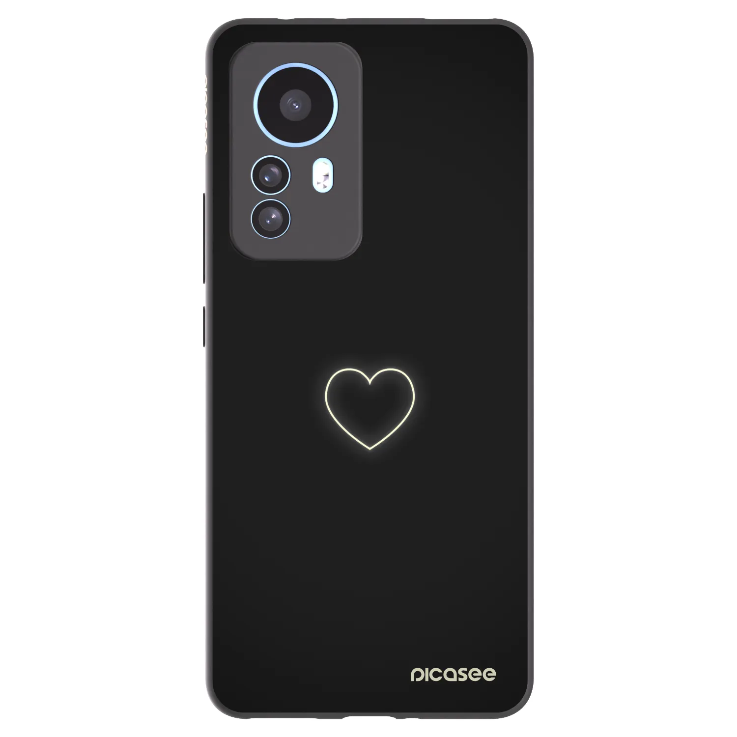 Picasee crna silikonska maskica za Xiaomi 12T - Heart