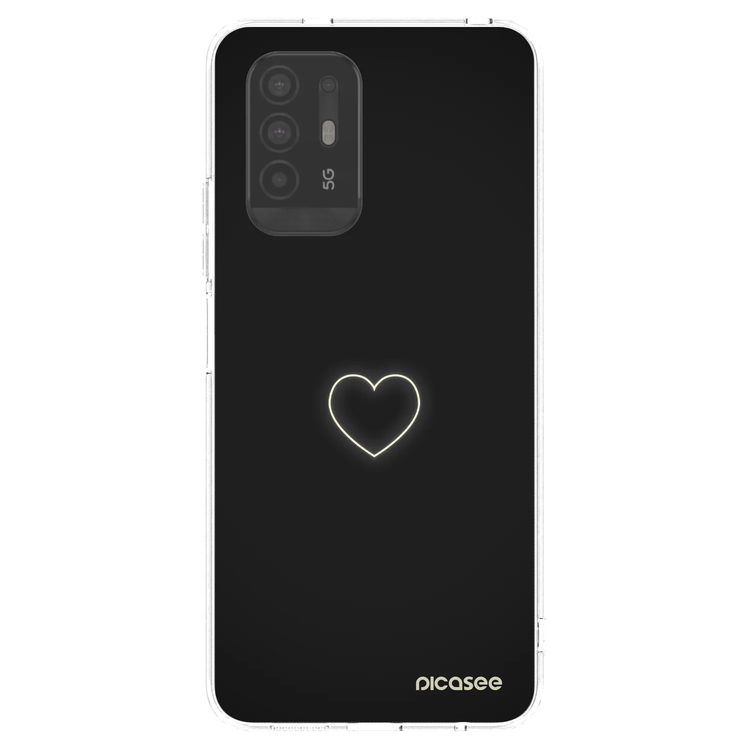 Picasee silikonska prozirna maskica za OPPO A94 5G - Heart