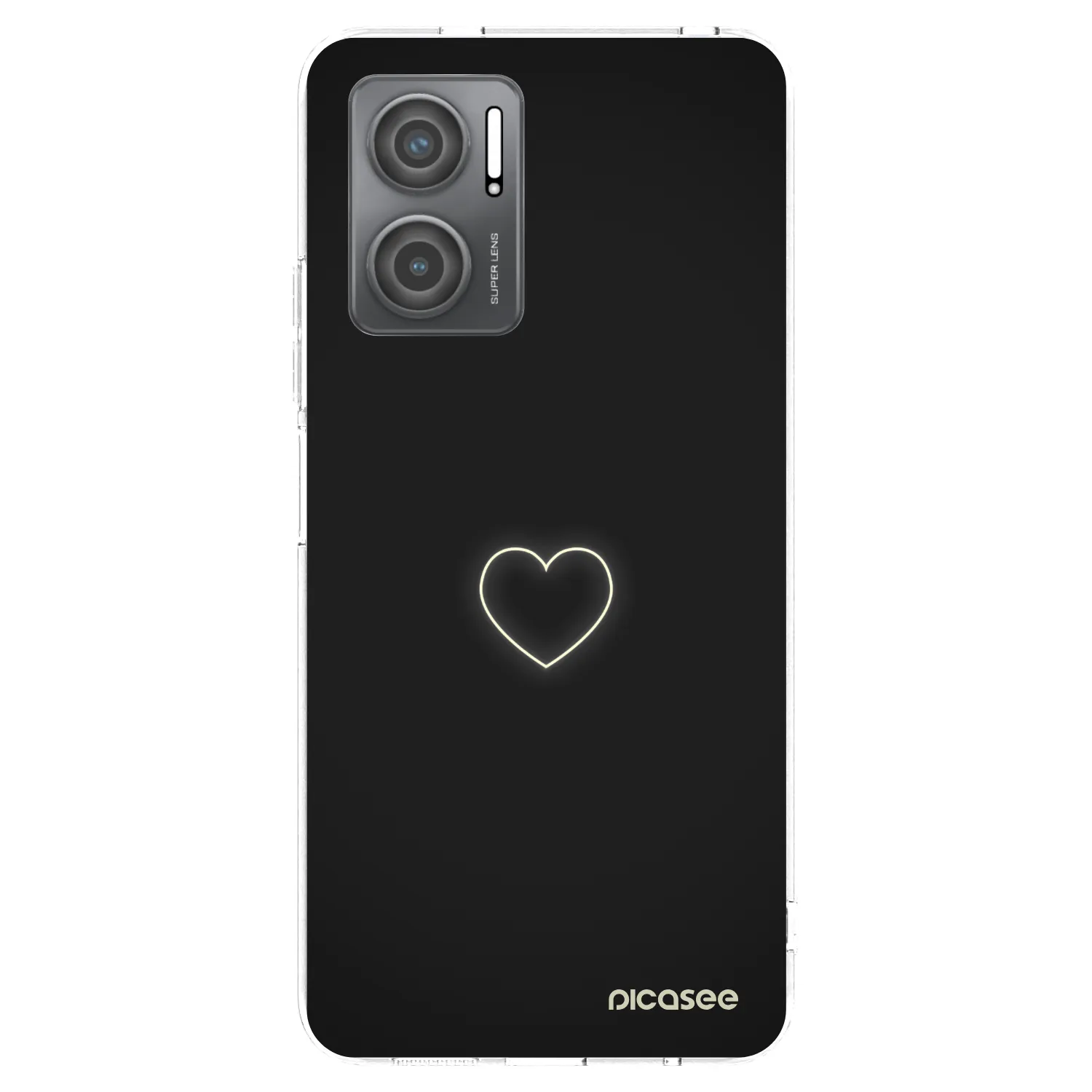 Picasee silikonska prozirna maskica za Xiaomi Redmi 10 5G - Heart