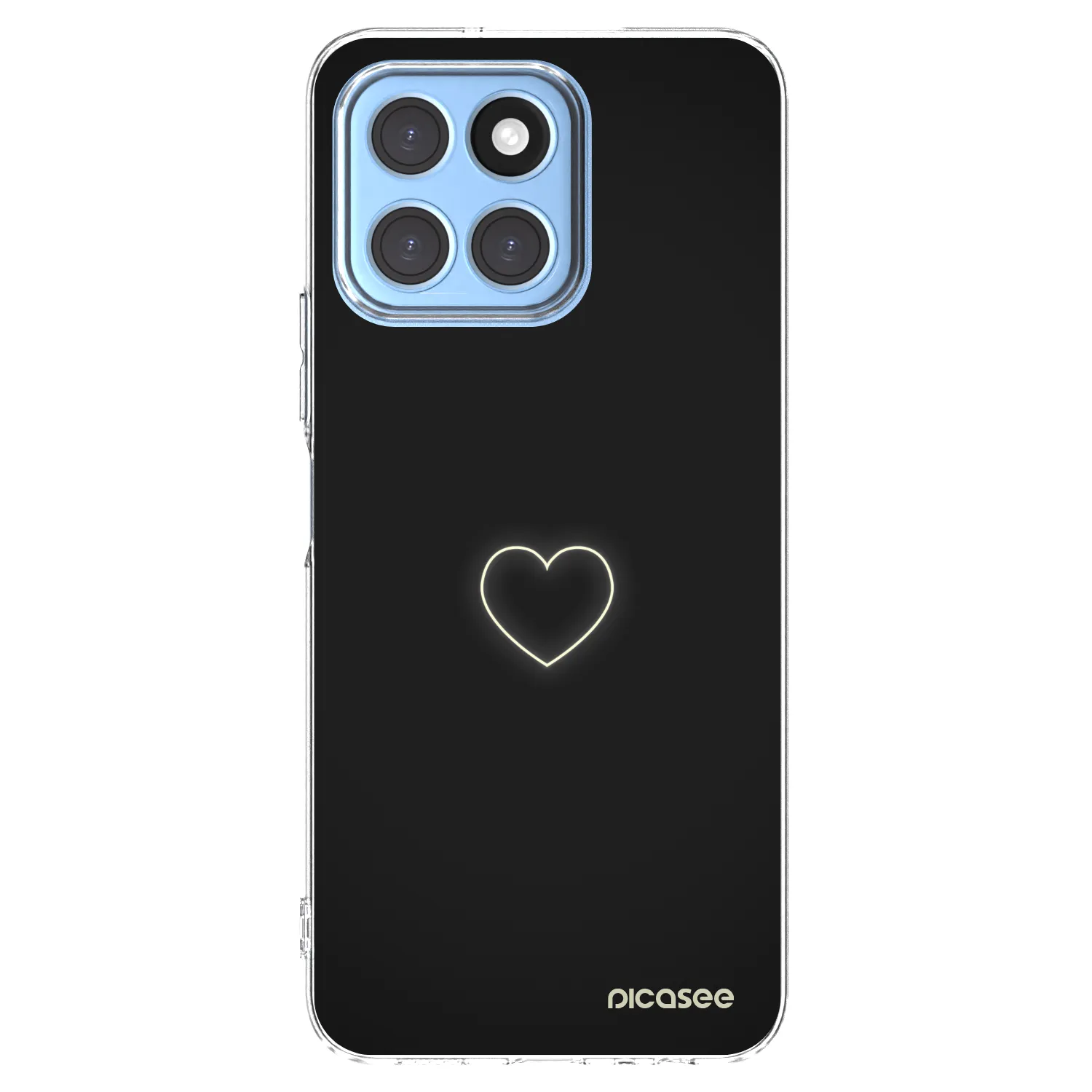 Picasee silikonska prozirna maskica za Honor X8 5G - Heart