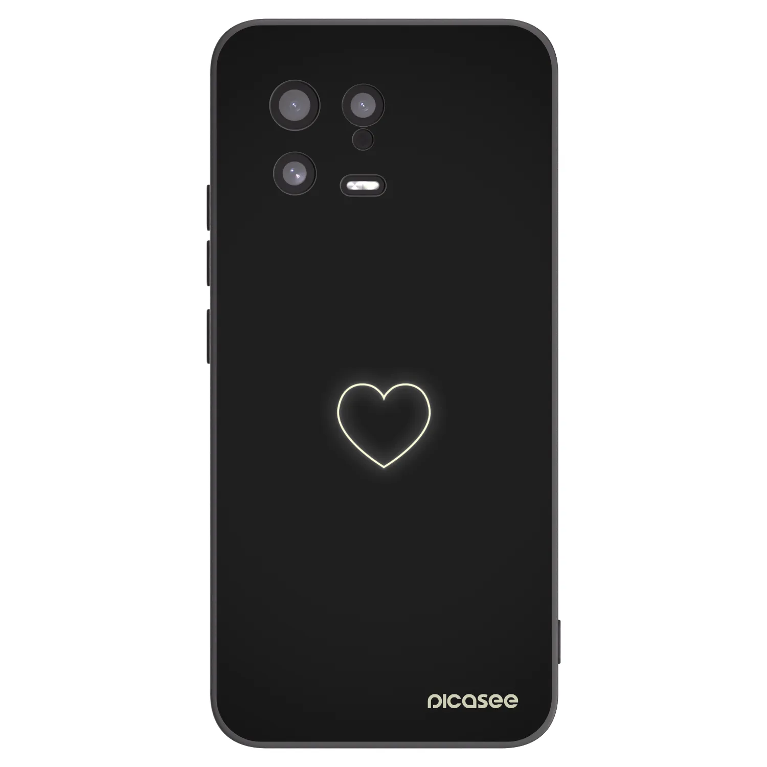 Picasee crna silikonska maskica za Xiaomi 13 - Heart