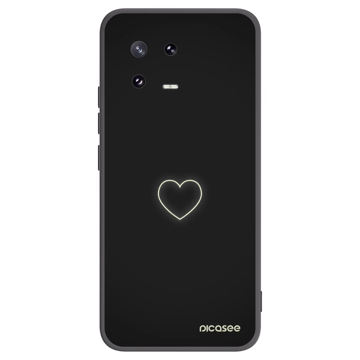 Picasee crna silikonska maskica za Xiaomi 13 Pro - Heart