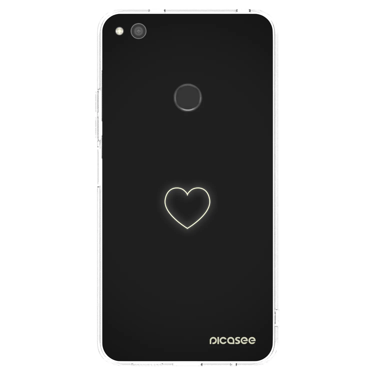 Picasee silikonska prozirna maskica za Huawei P9 Lite 2017 - Heart