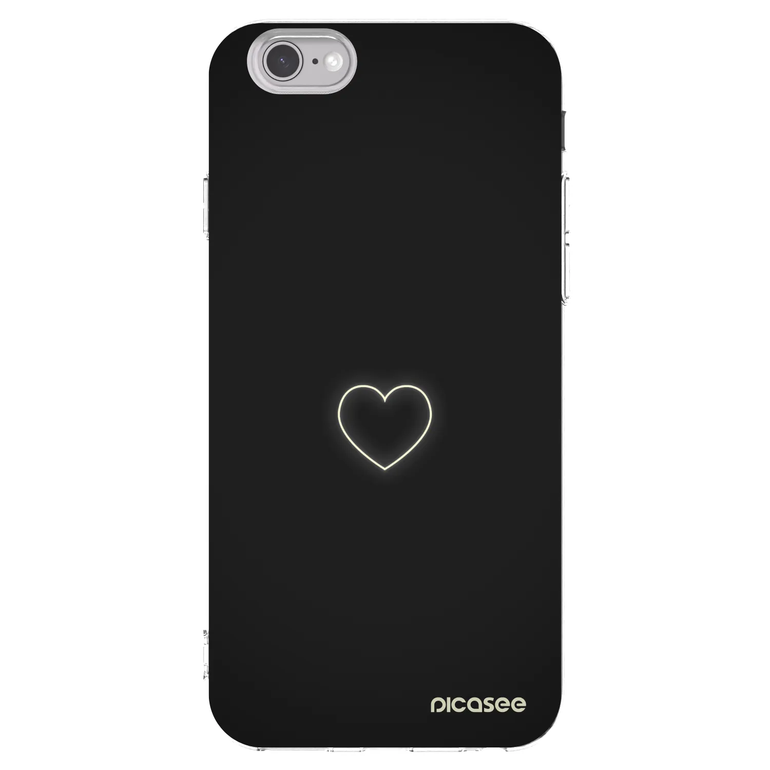 Picasee silikonska prozirna maskica za Apple iPhone 6/6S - Heart