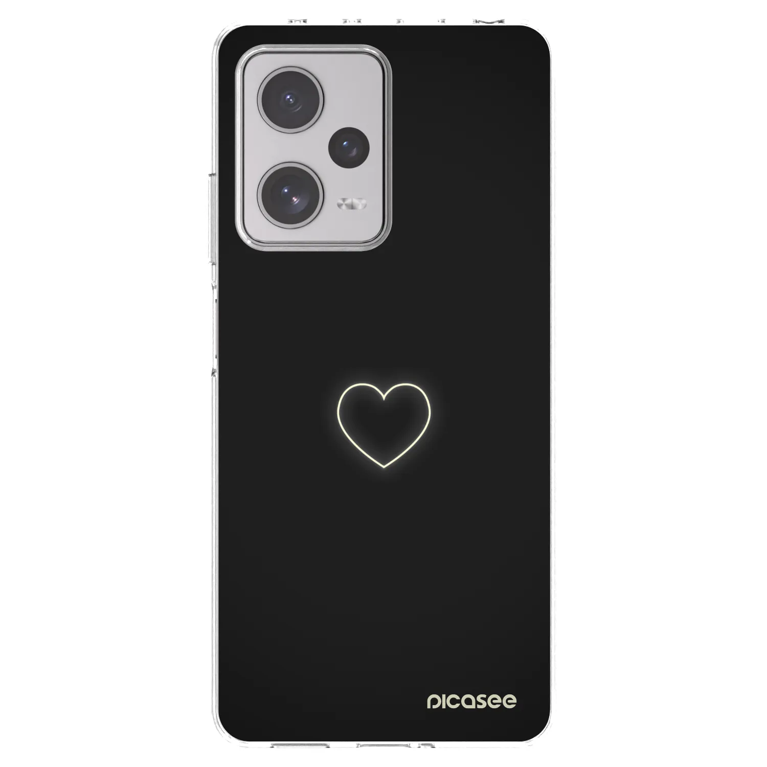 Picasee silikonska prozirna maskica za Xiaomi Redmi Note 12 Pro+ 5G - Heart