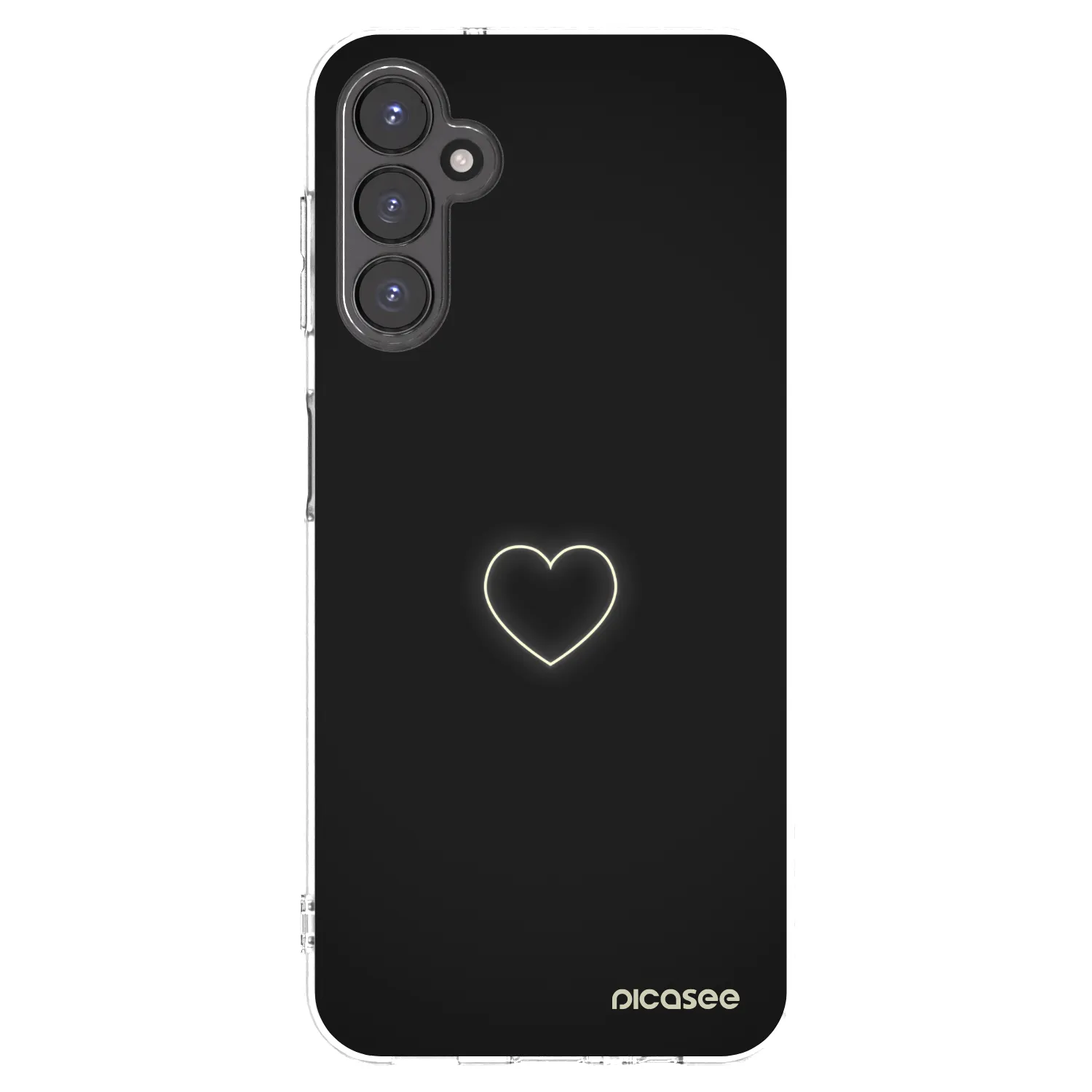 Picasee silikonska prozirna maskica za Samsung Galaxy A14 4G A145R - Heart