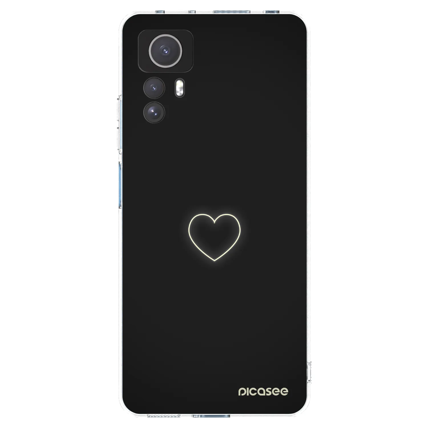 Picasee silikonska prozirna maskica za Xiaomi Redmi Note 12S - Heart