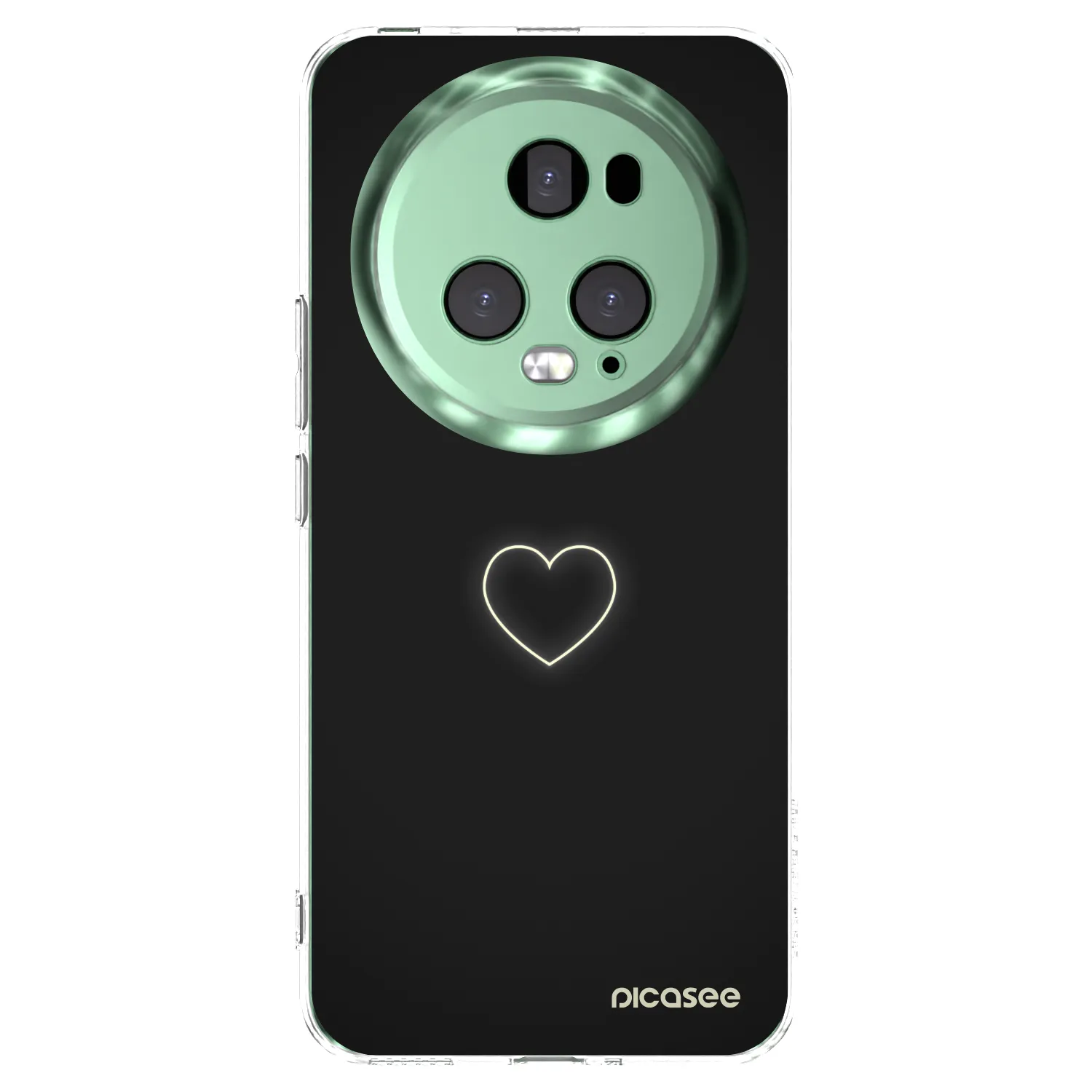 Picasee silikonska prozirna maskica za Honor Magic5 Pro - Heart