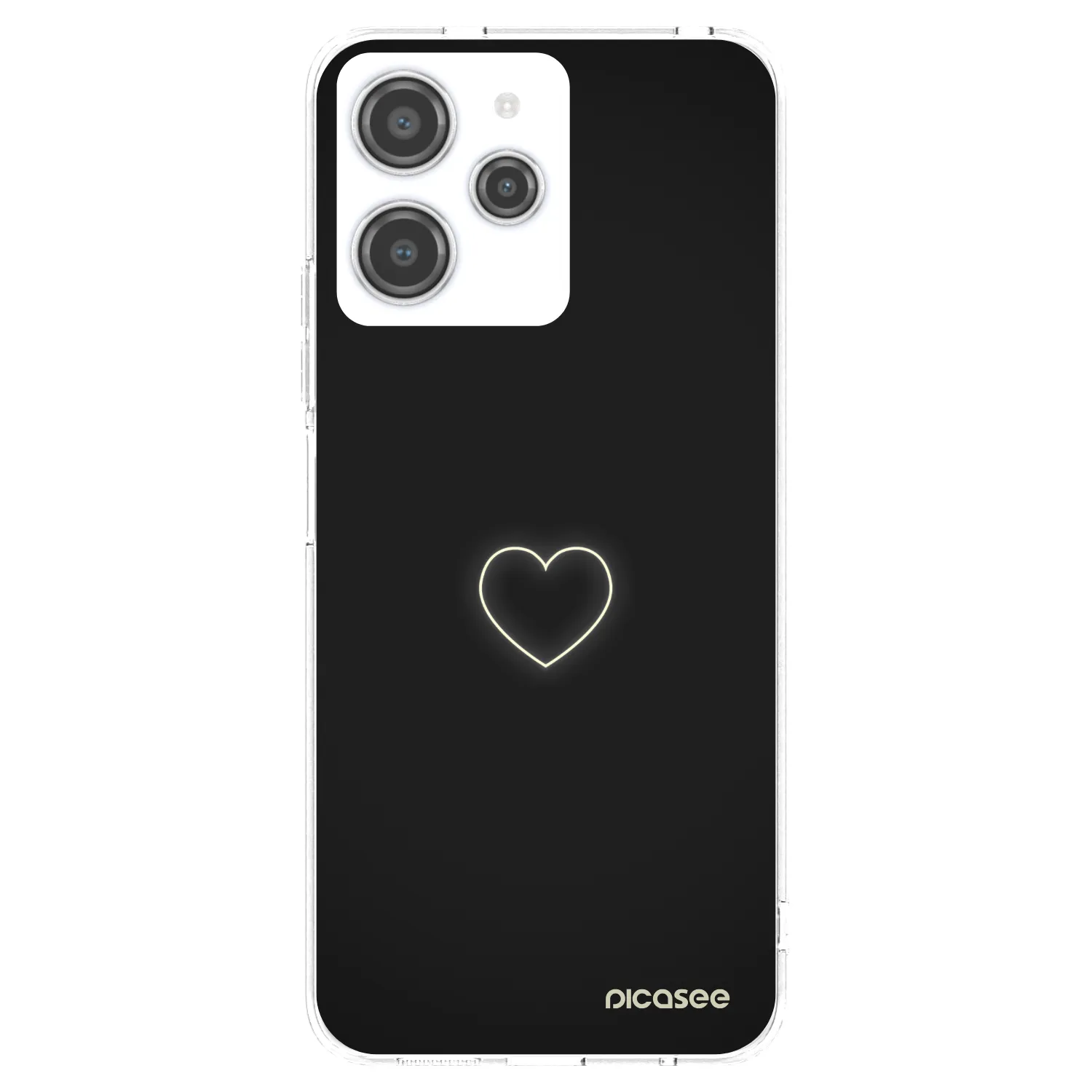 Picasee silikonska prozirna maskica za Xiaomi Redmi 12 4G - Heart