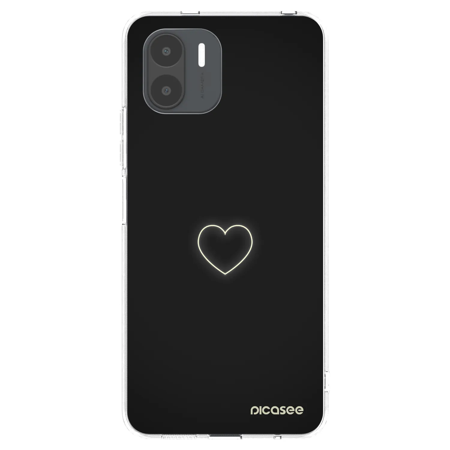 Picasee silikonska prozirna maskica za Xiaomi Redmi A2 - Heart