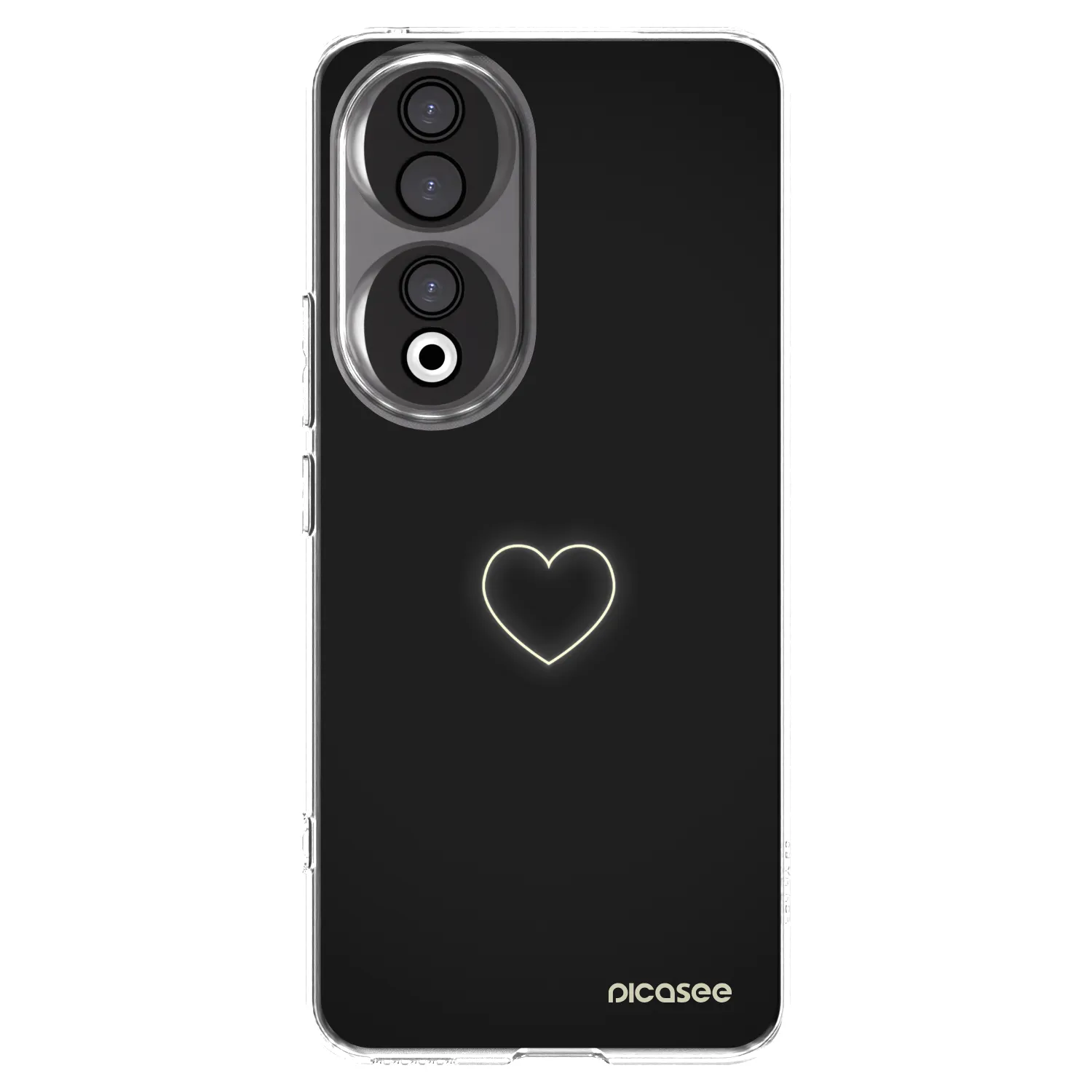 Picasee silikonska prozirna maskica za Honor 90 5G - Heart