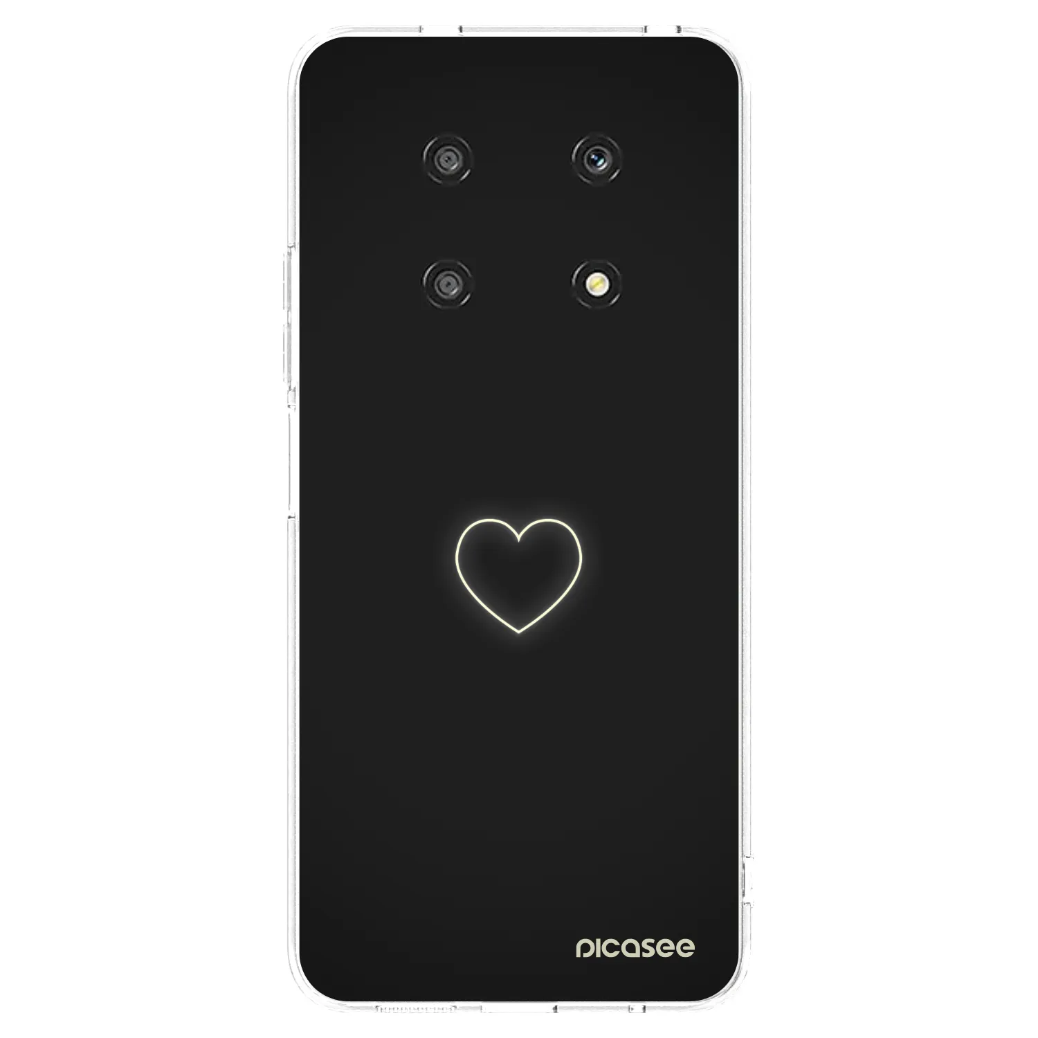 Picasee silikonska prozirna maskica za Honor Magic4 Lite 5G - Heart