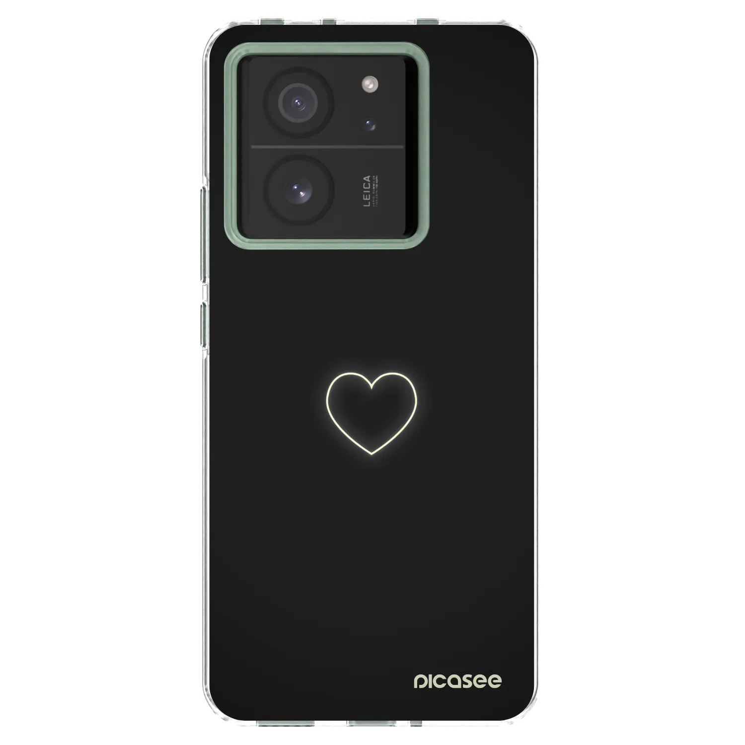 Picasee silikonska prozirna maskica za Xiaomi 13T - Heart
