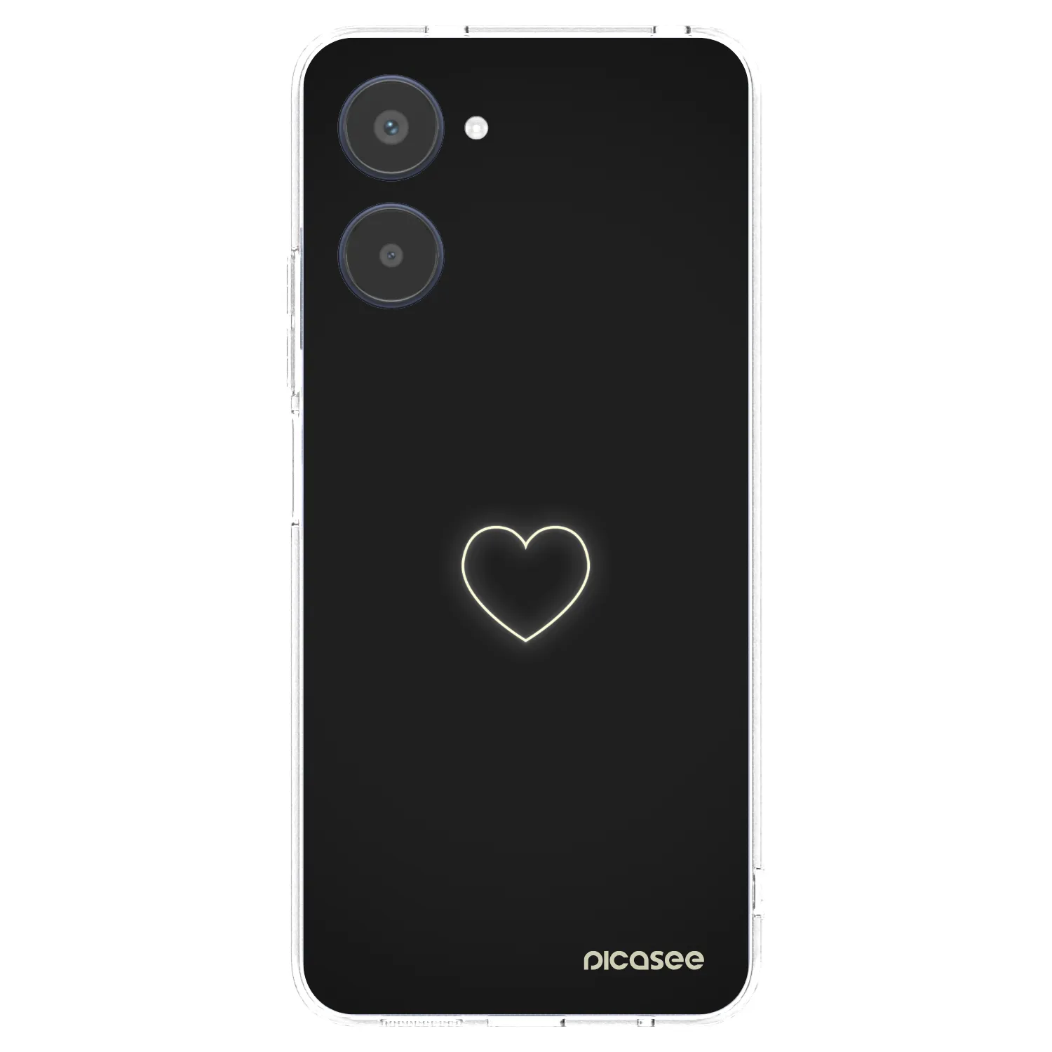 Picasee silikonska prozirna maskica za Realme 10 4G - Heart