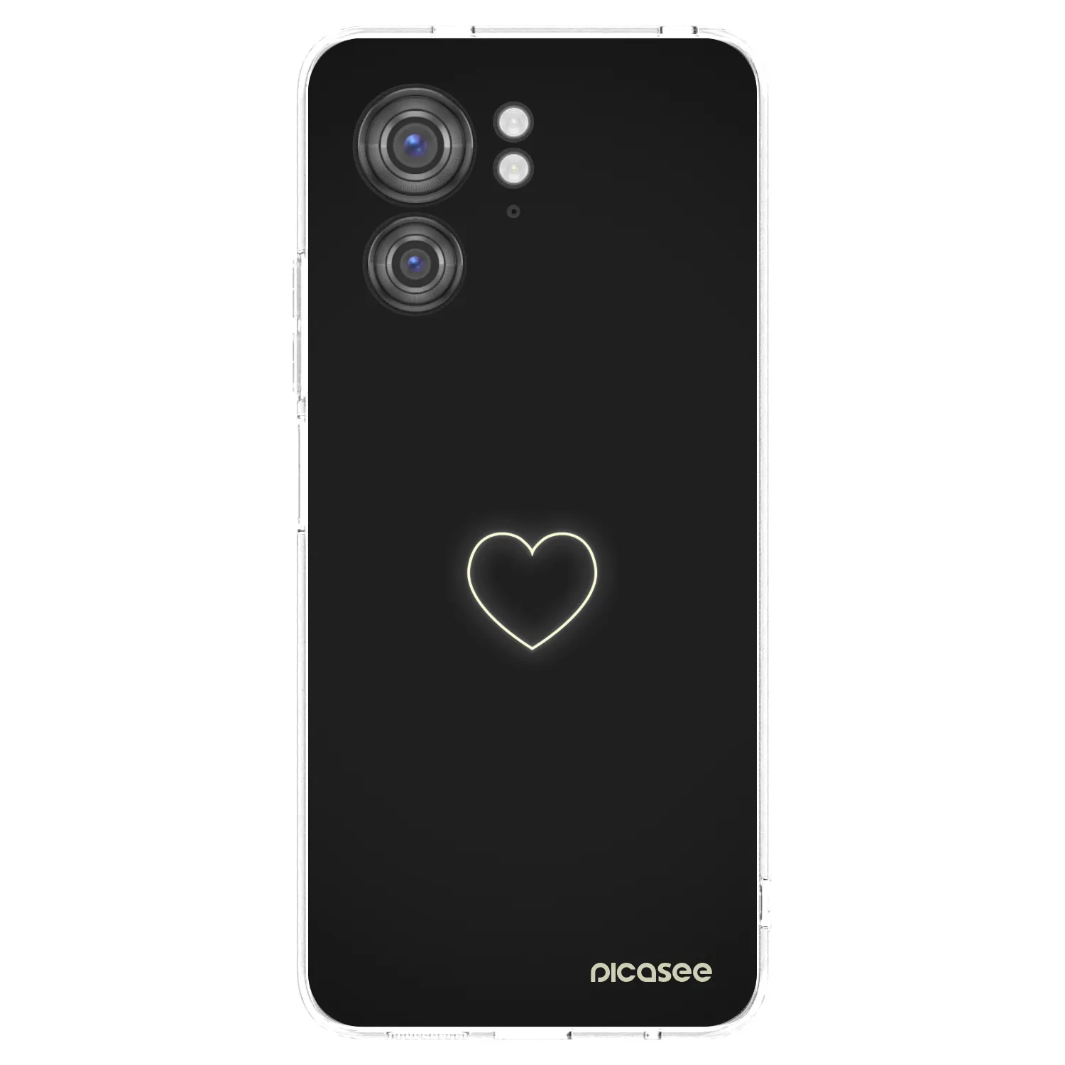 Picasee silikonska prozirna maskica za Motorola Edge 40 - Heart