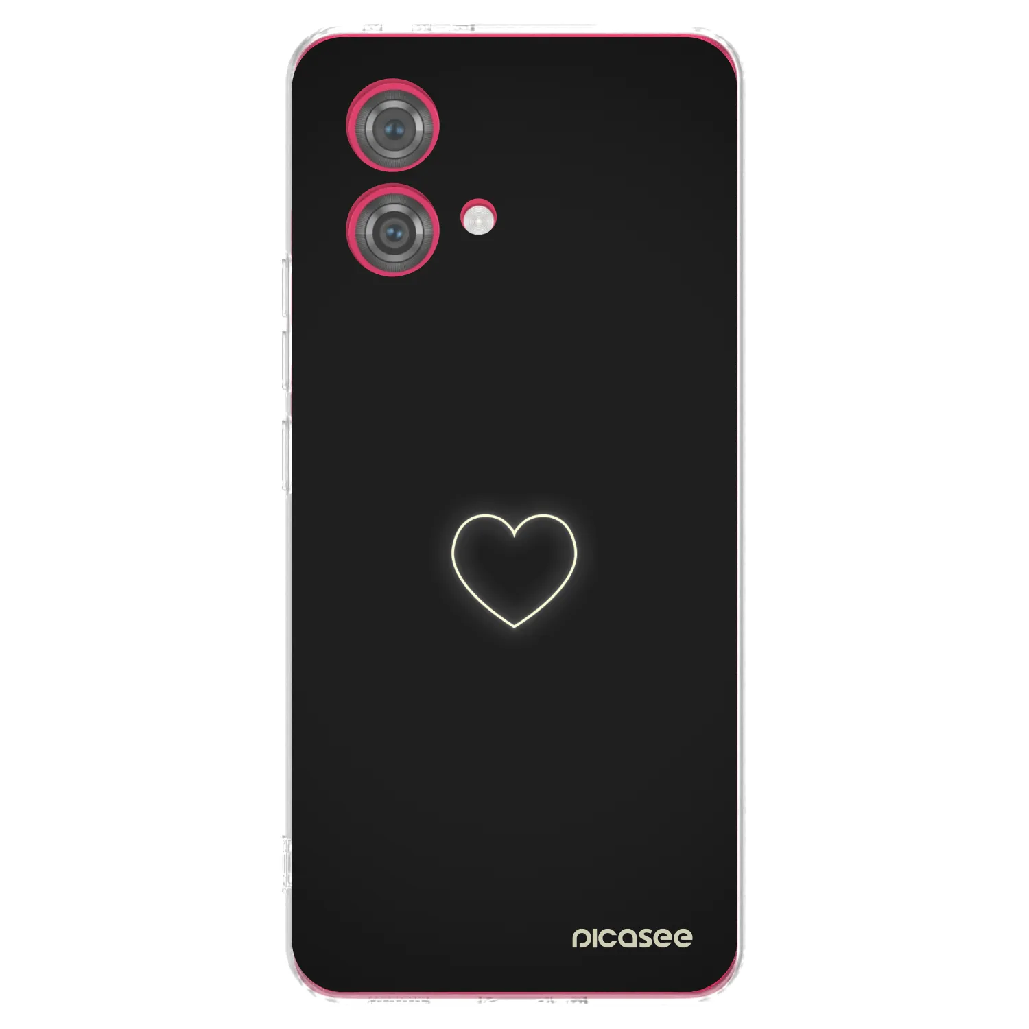 Picasee silikonska prozirna maskica za Motorola Moto G84 5G - Heart