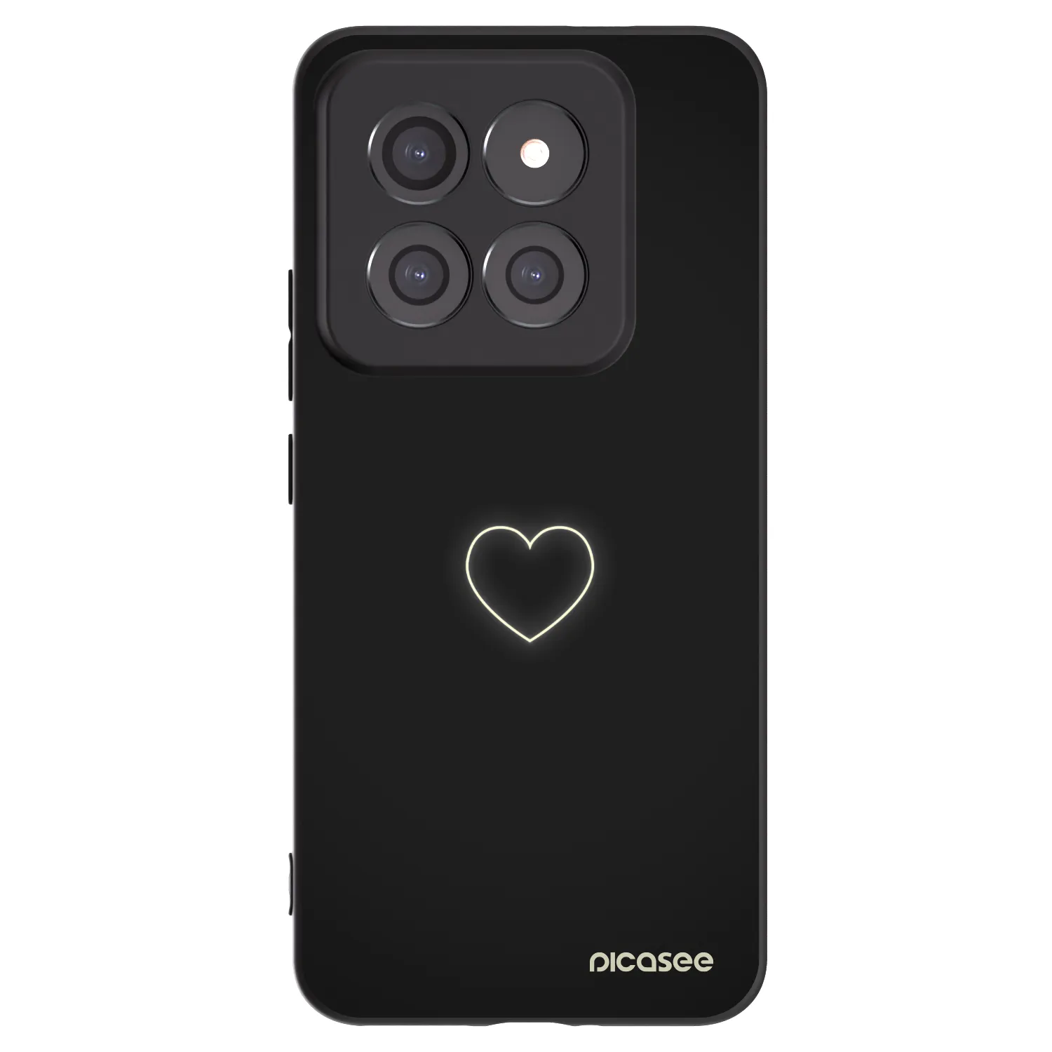Picasee crna silikonska maskica za Xiaomi 14 Pro - Heart