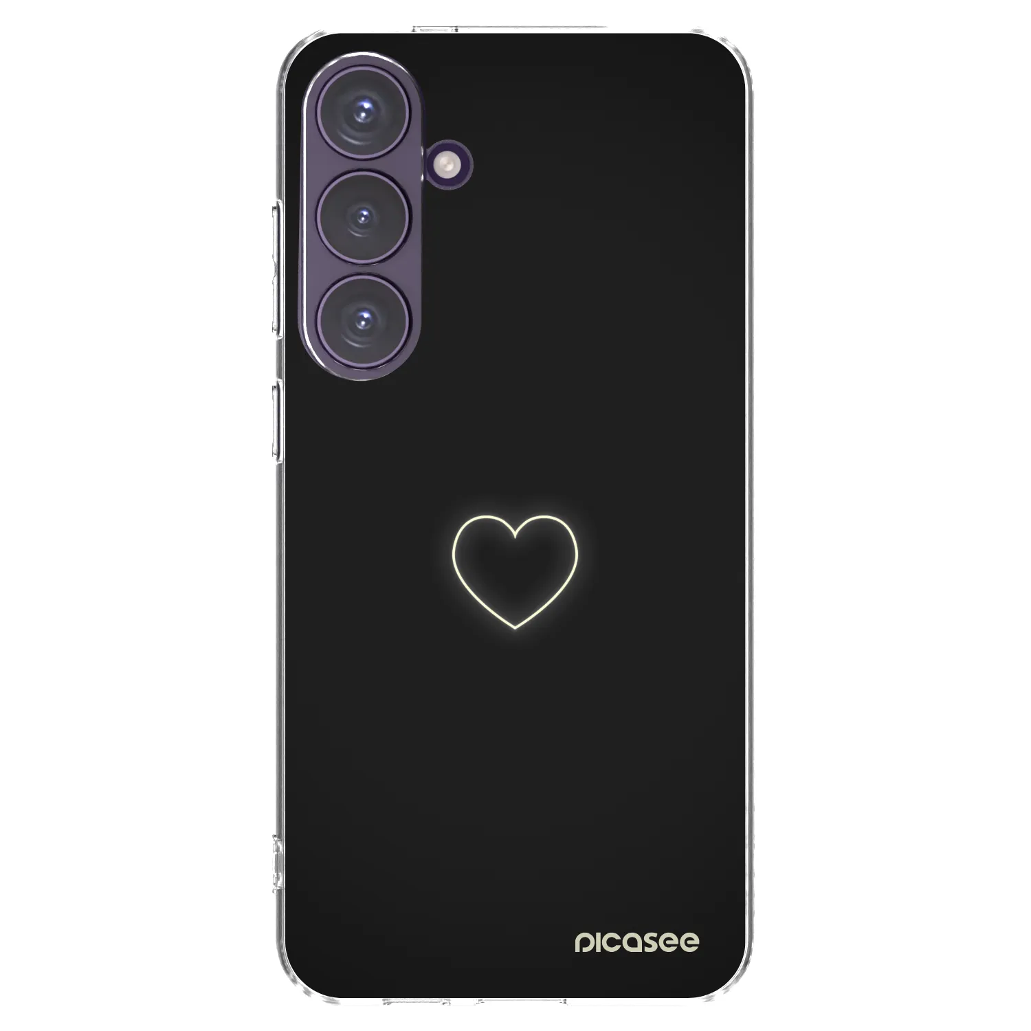 Picasee silikonska prozirna maskica za Samsung Galaxy S24+ S926B 5G - Heart