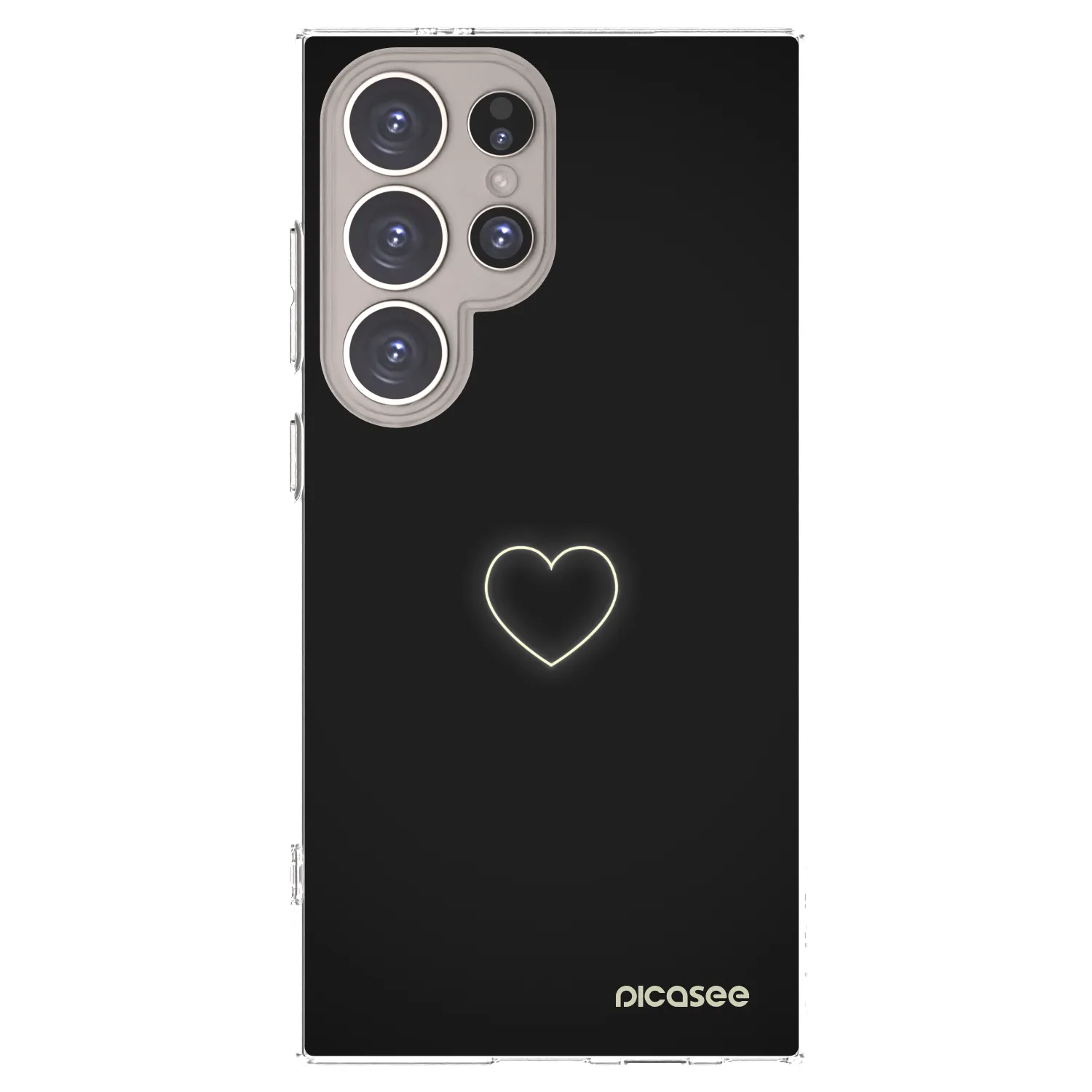 Picasee silikonska prozirna maskica za Samsung Galaxy S24 Ultra S928B 5G - Heart