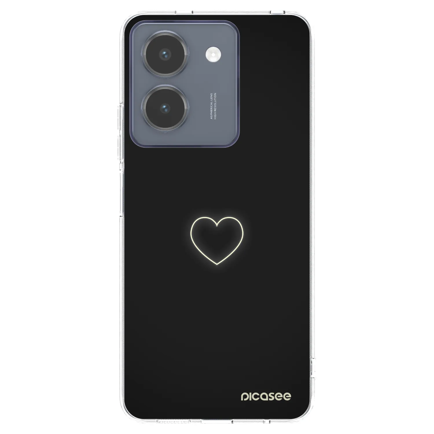 Picasee silikonska prozirna maskica za Vivo Y36 4G - Heart