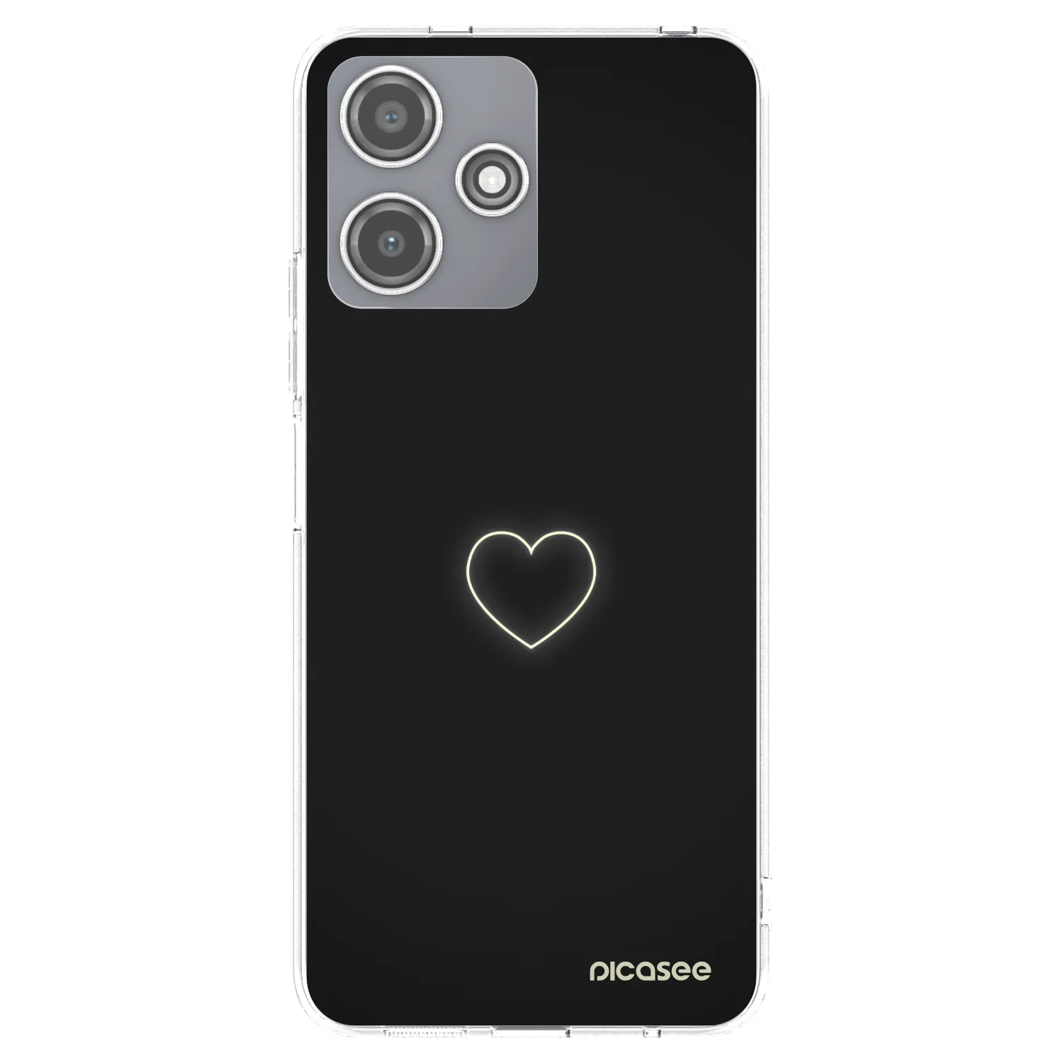 Picasee silikonska prozirna maskica za Xiaomi Redmi 12 5G - Heart
