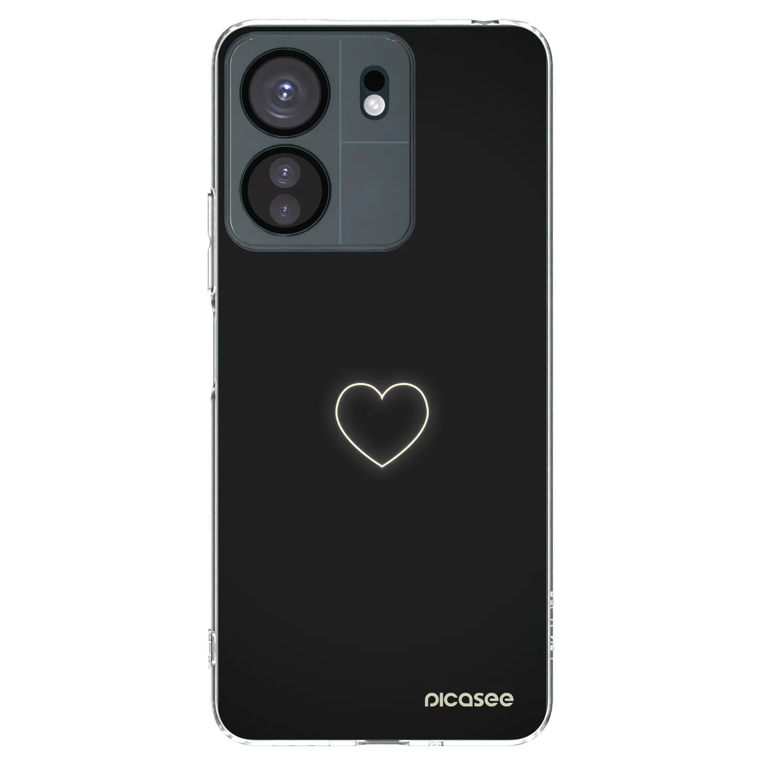 Picasee silikonska prozirna maskica za Xiaomi Redmi 13C 4G - Heart
