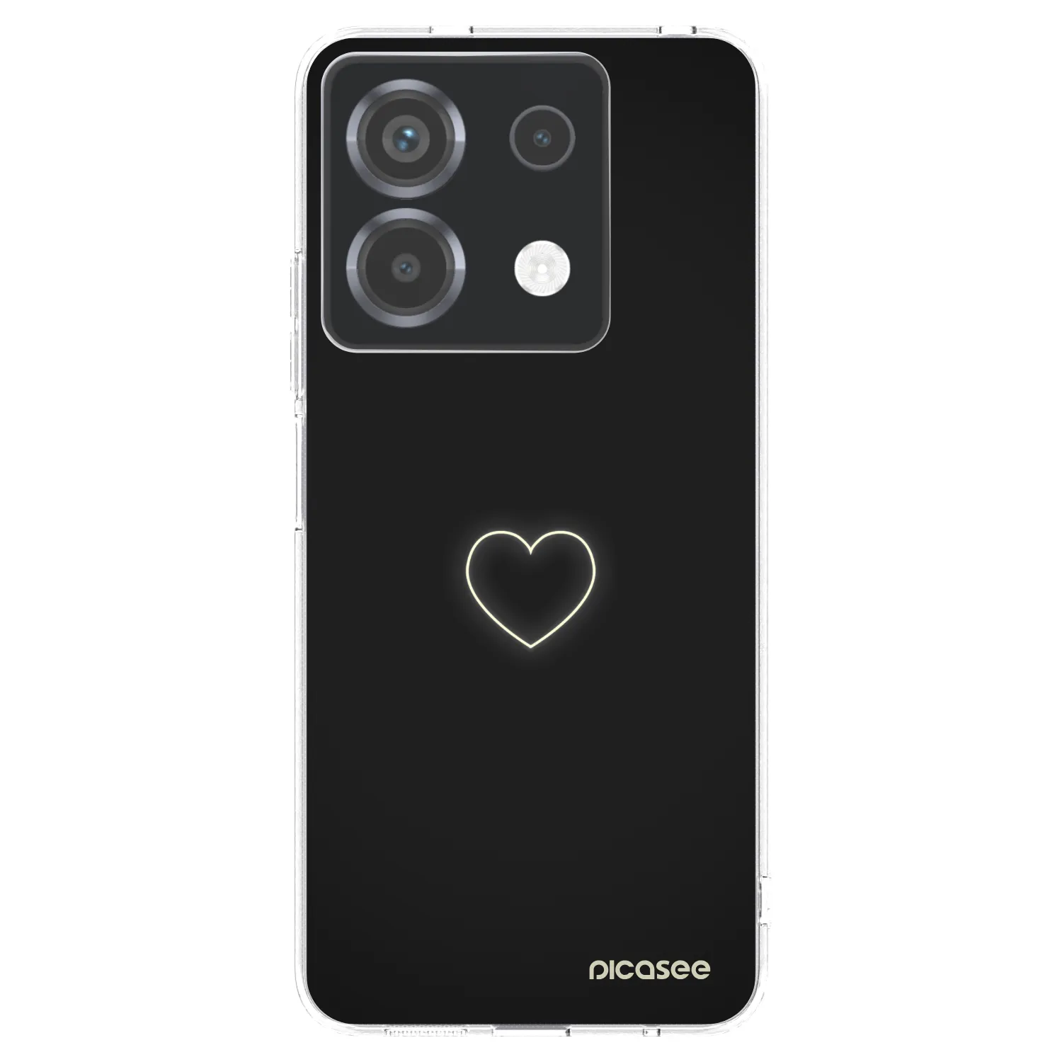 Picasee silikonska prozirna maskica za Xiaomi Poco X6 - Heart
