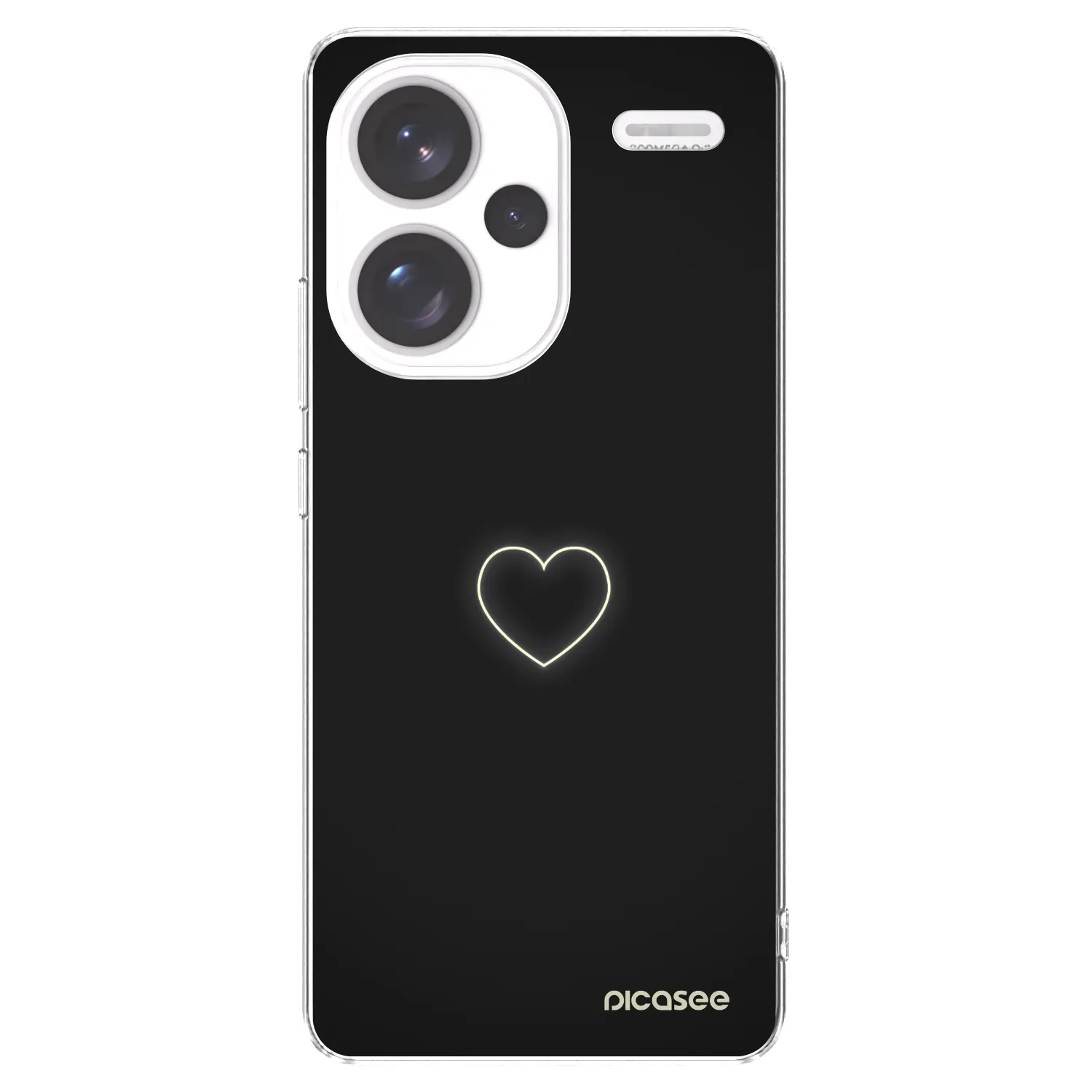 Picasee silikonska prozirna maskica za Xiaomi Redmi Note 13 Pro+ 5G - Heart