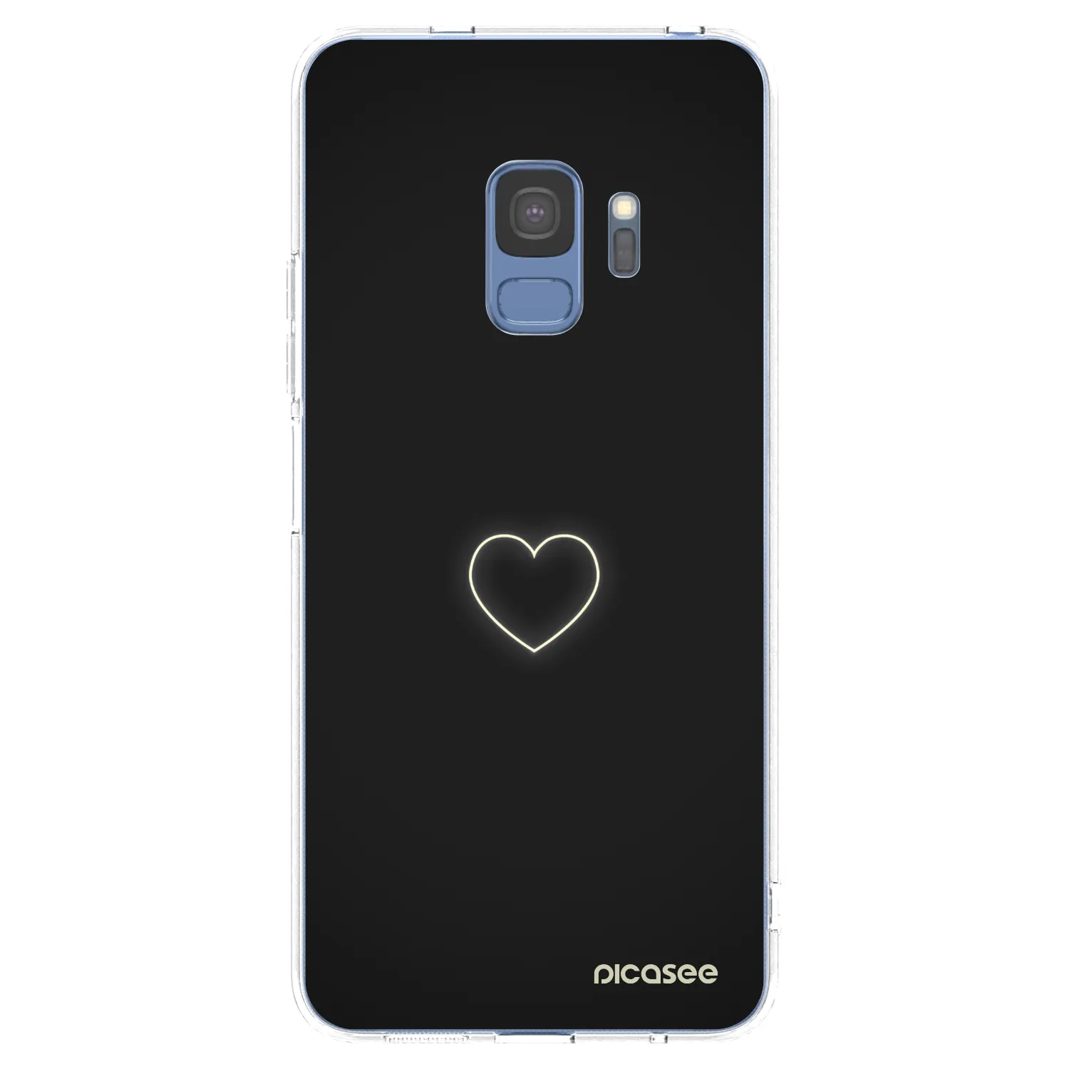 Picasee silikonska prozirna maskica za Samsung Galaxy S9 G960F - Heart