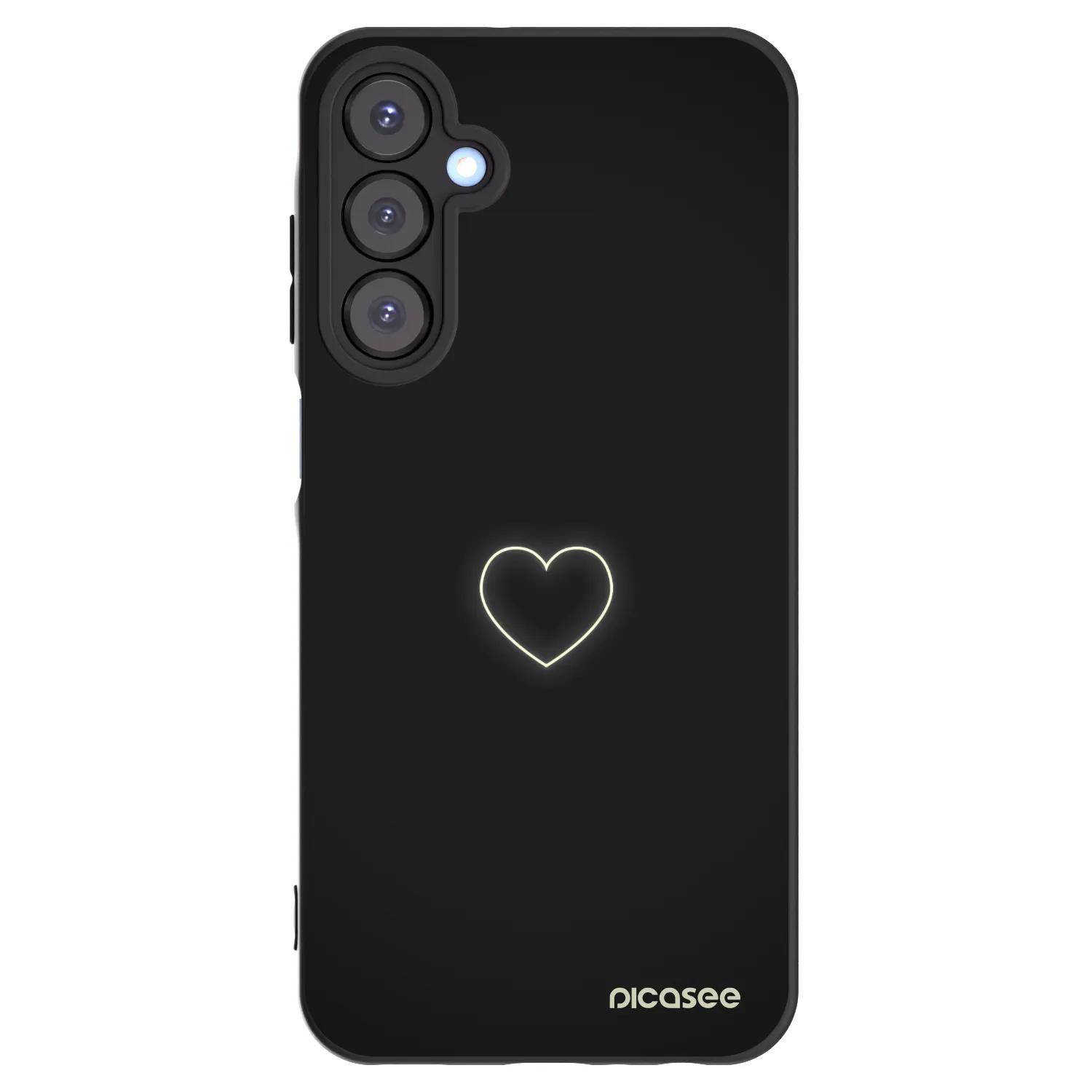 Picasee crna silikonska maskica za Samsung Galaxy A25 A256B 5G - Heart