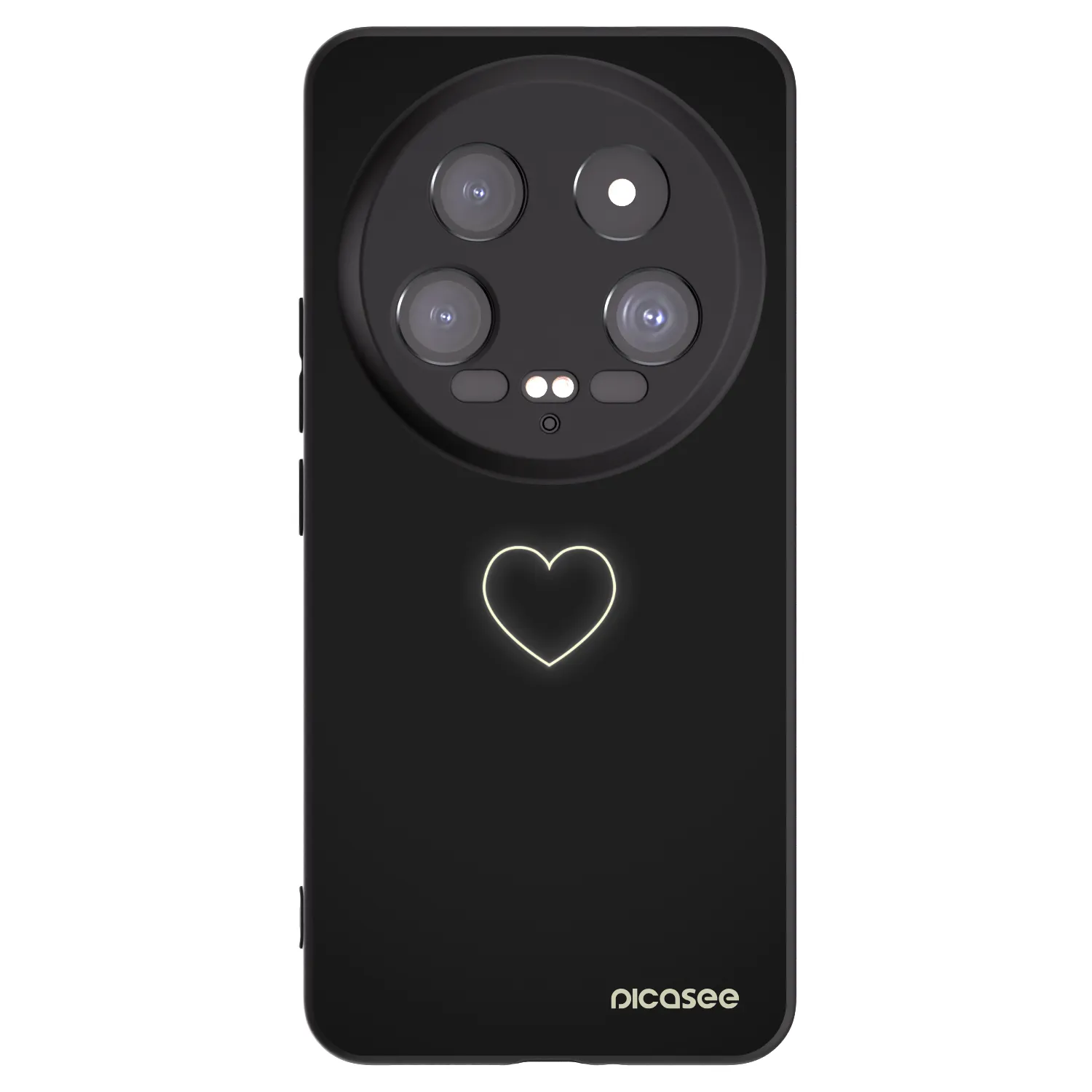 Picasee crna silikonska maskica za Xiaomi 14 Ultra - Heart