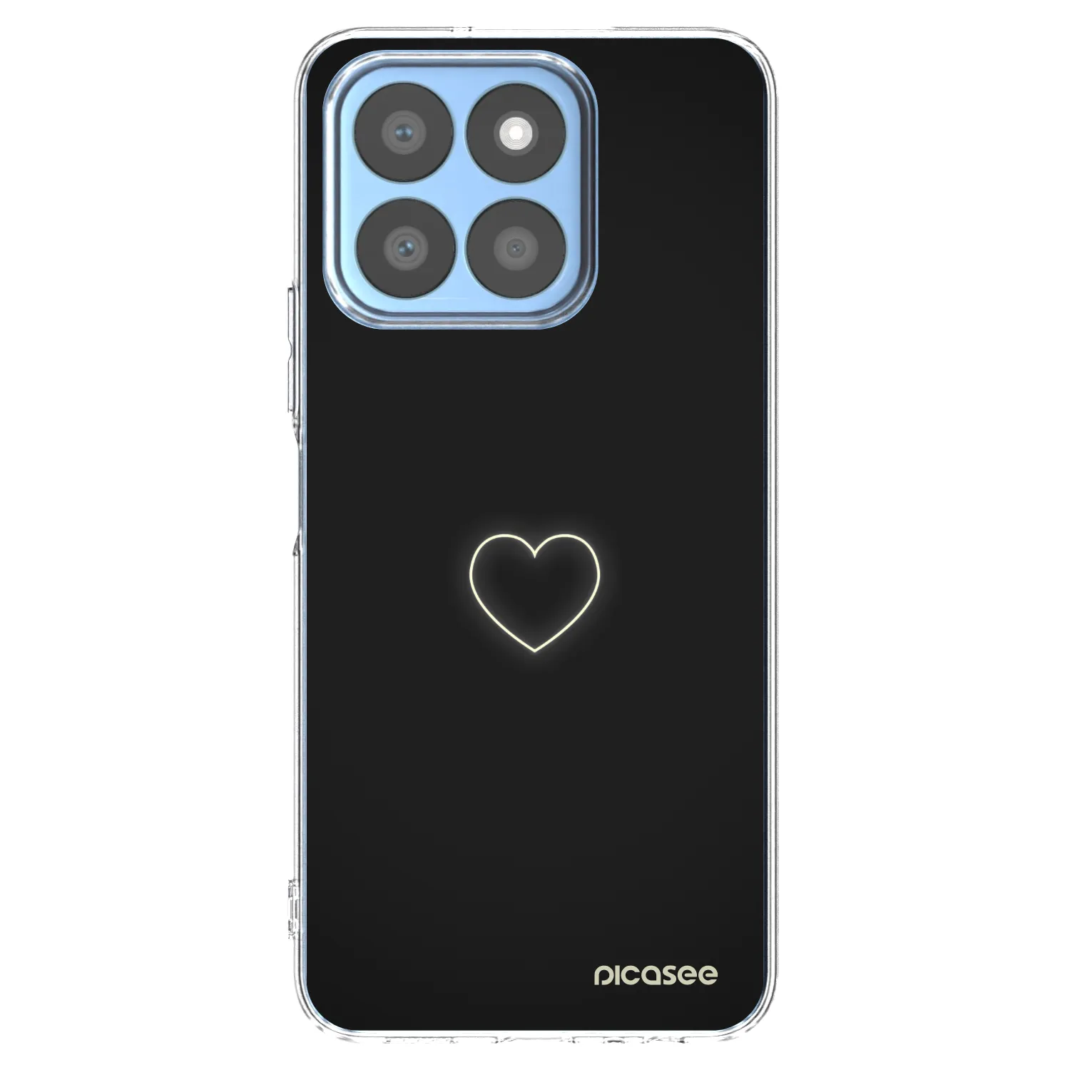 Picasee silikonska prozirna maskica za Honor X8b - Heart